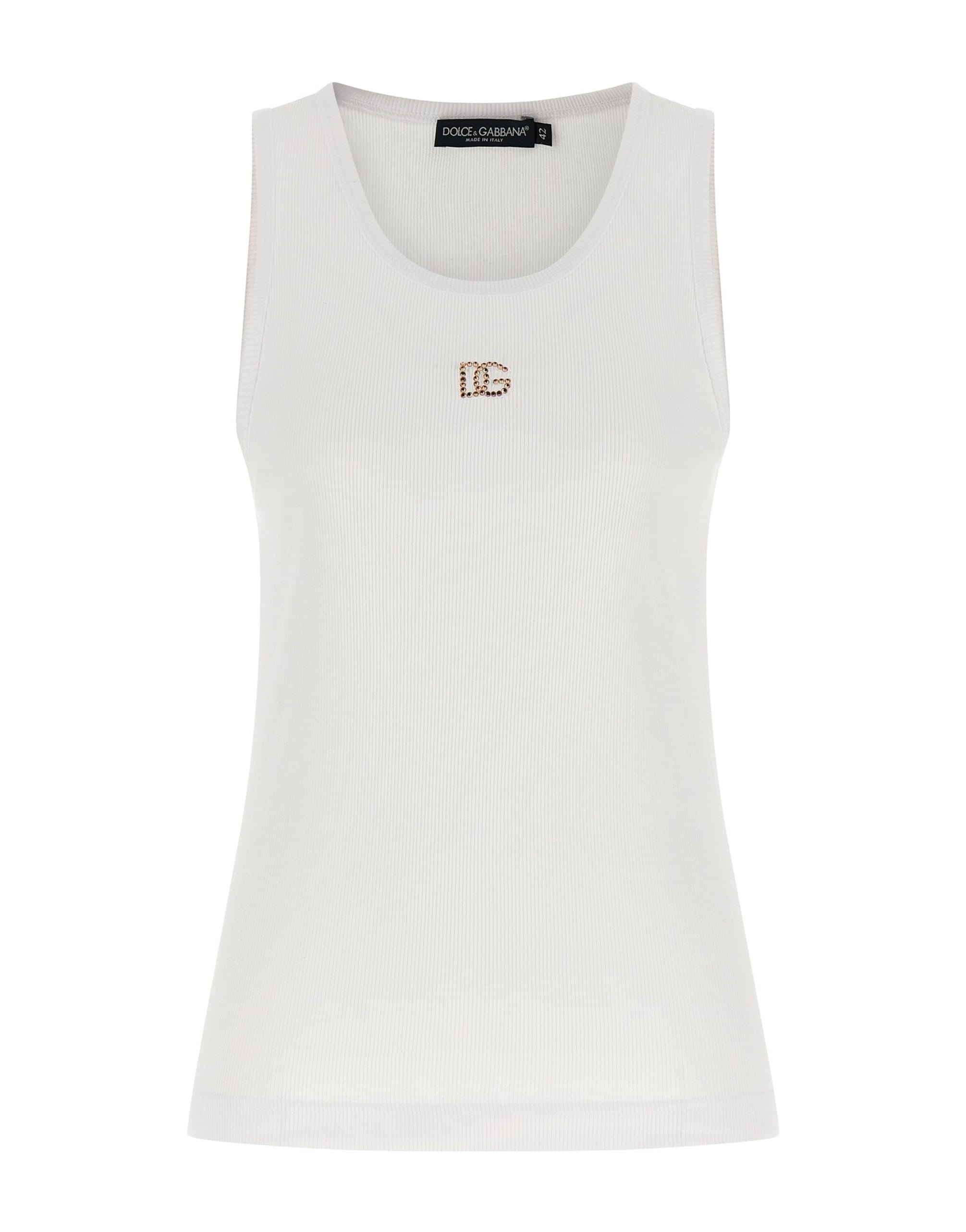Dolce & Gabbana Dolce & Gabbana DG Rhinestone Tank Top