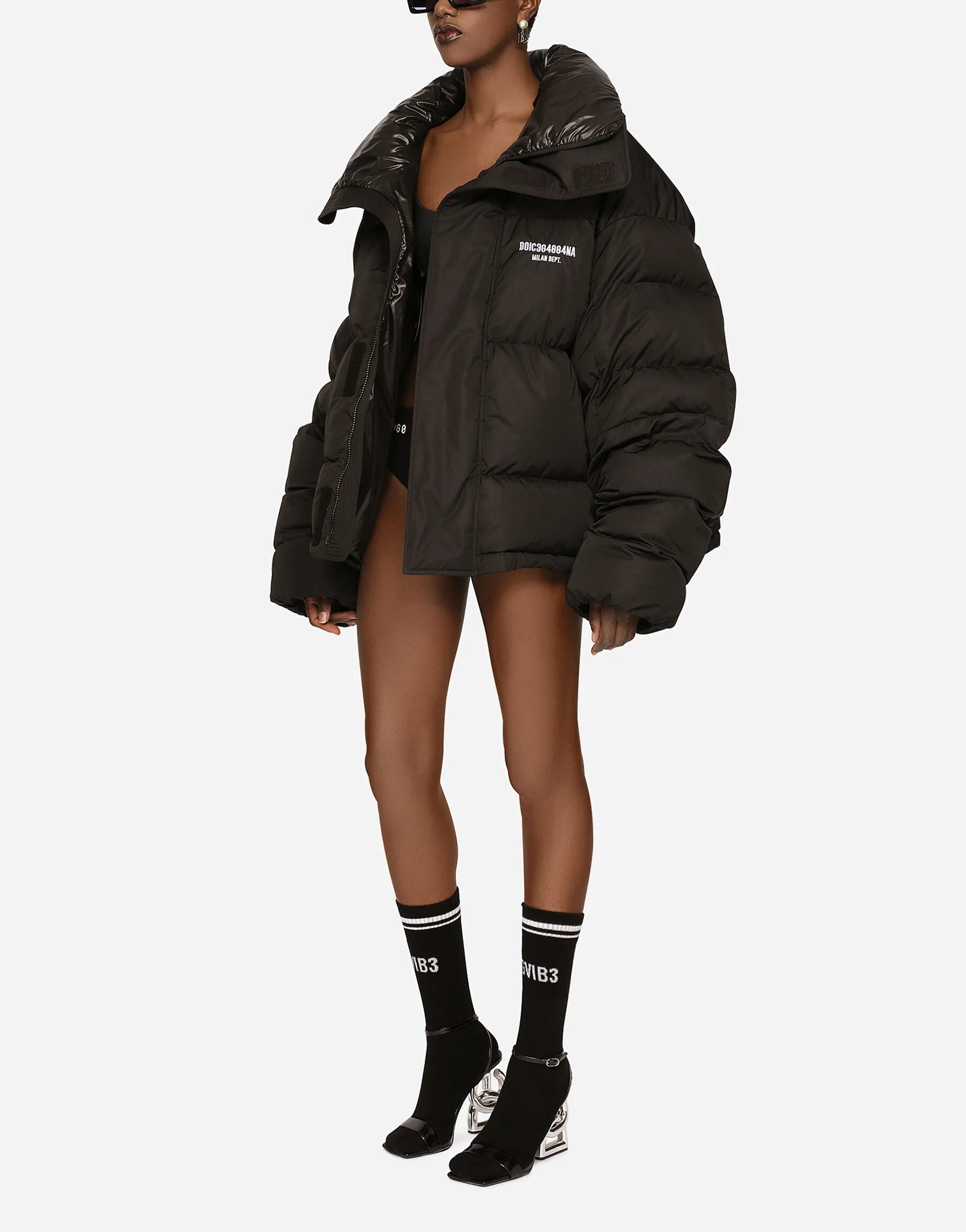 Dolce & Gabbana DGVIB3 Embroidered Puffer Jacket - alternate view