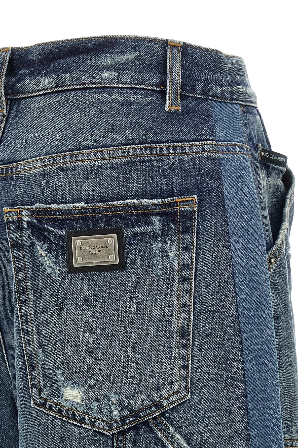 Dolce & Gabbana Dolce & Gabbana Distressed Denim Bermuda Shorts