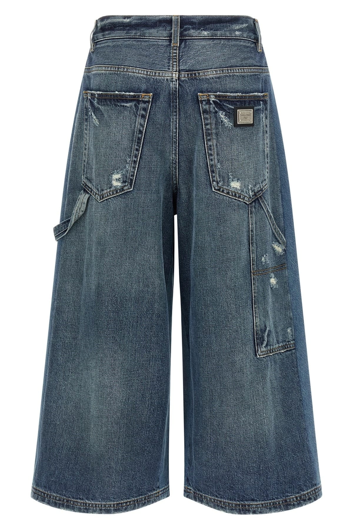 Dolce & Gabbana Dolce & Gabbana Distressed Denim Bermuda Shorts