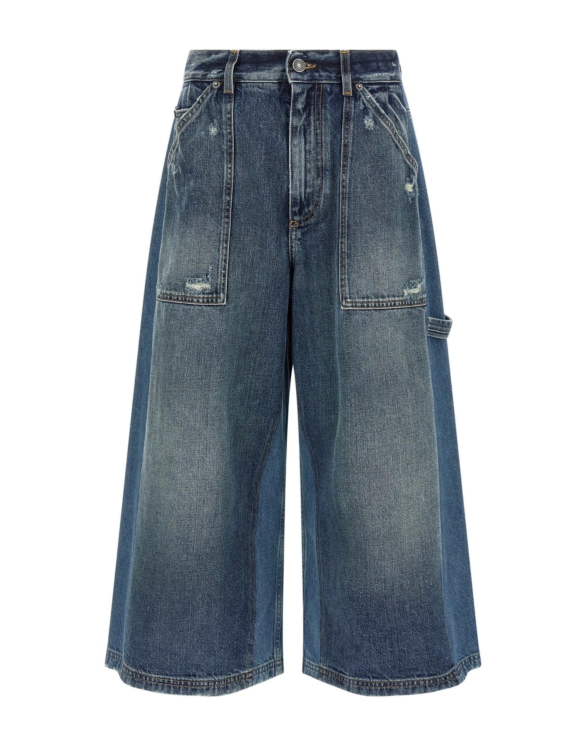 Dolce & Gabbana Dolce & Gabbana Distressed Denim Bermuda Shorts