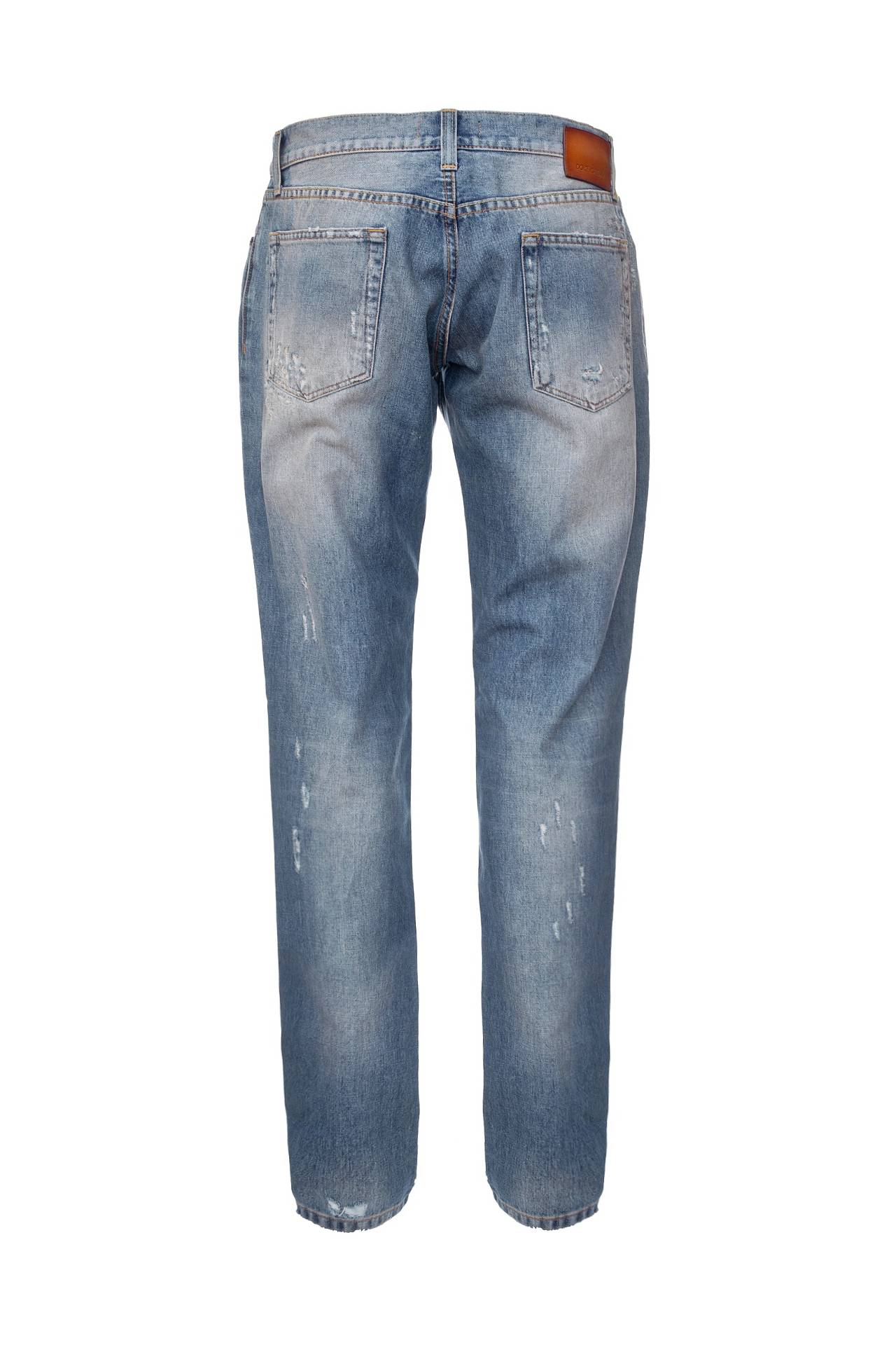 Dolce & Gabbana Distressed Denim Slim Jeans