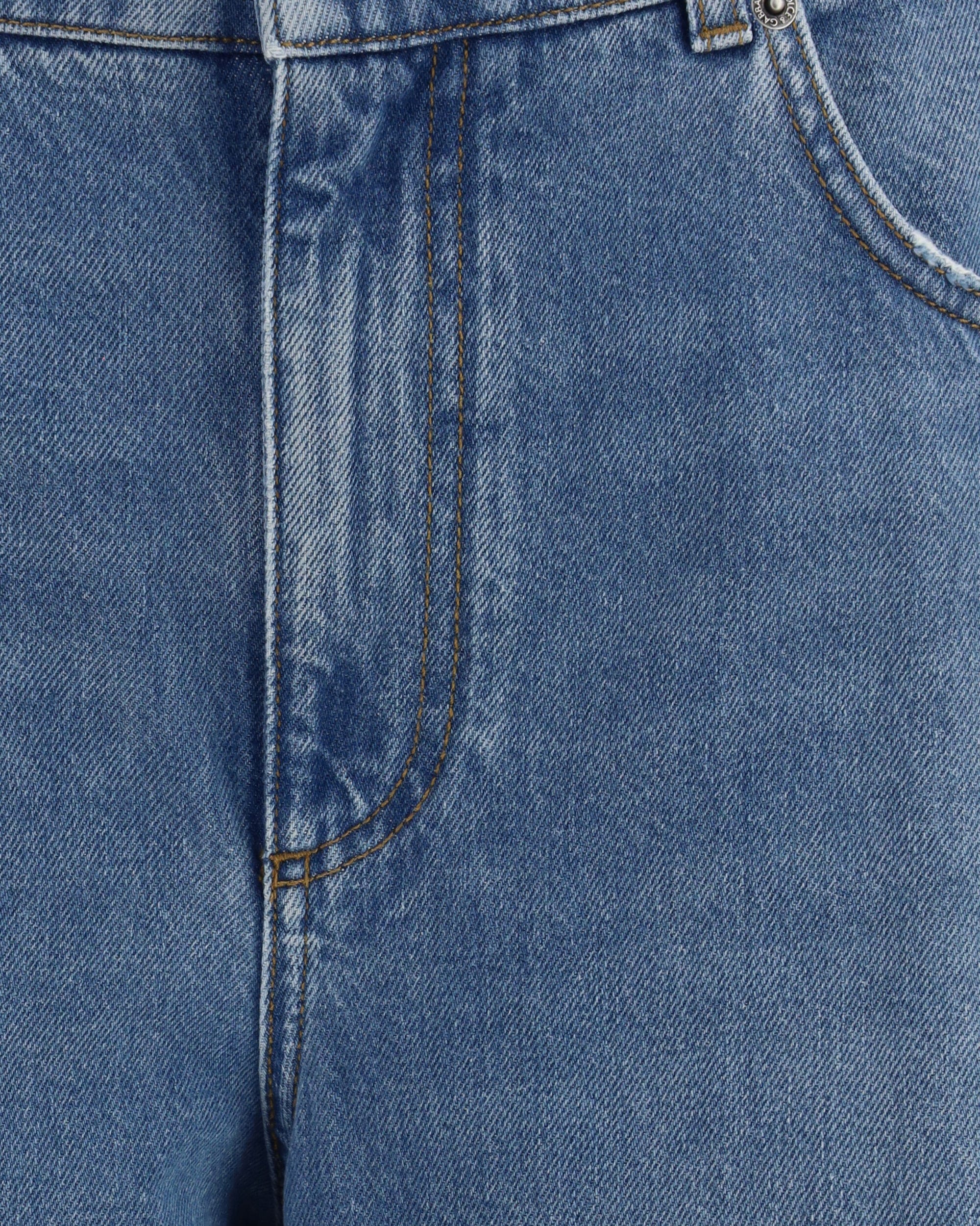 Dolce & Gabbana Distressed Jeans With Applied Inserts