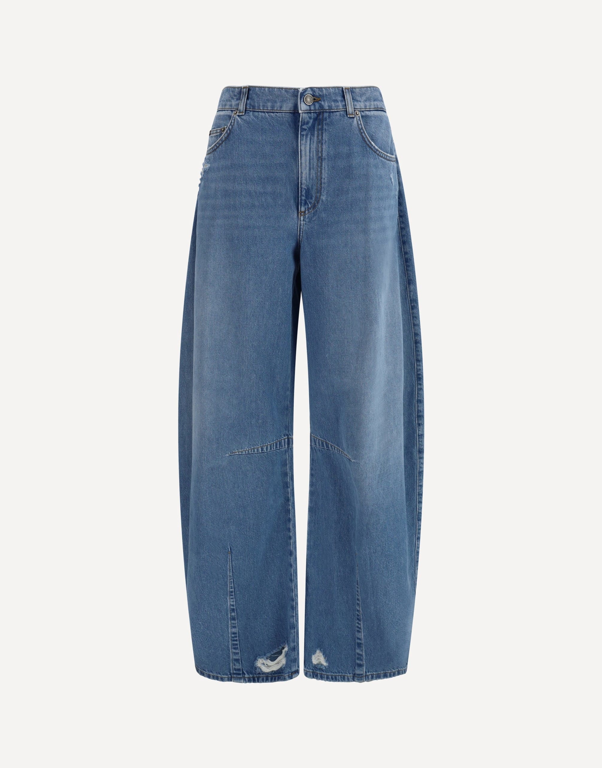 Dolce & Gabbana Distressed Jeans With Applied Inserts