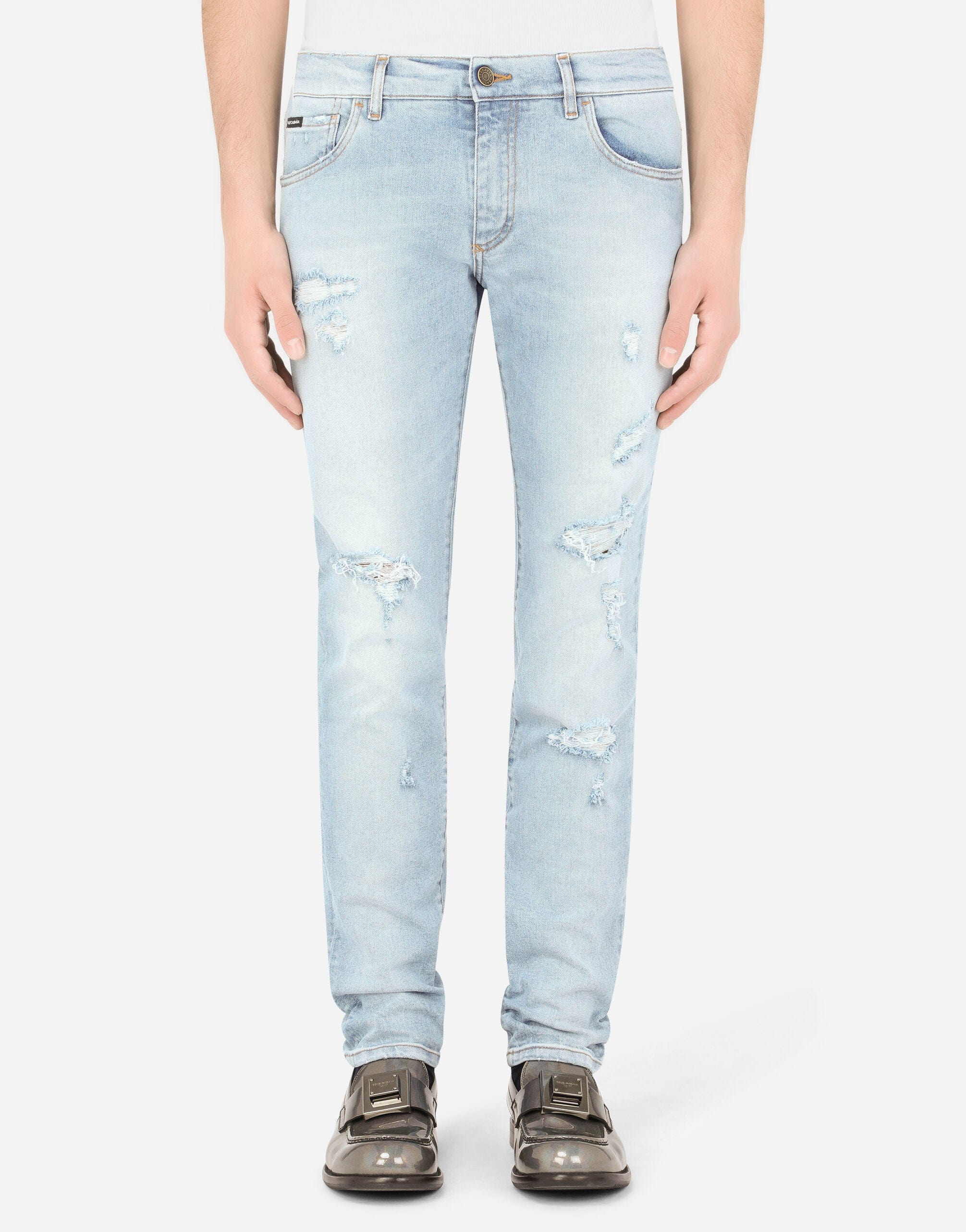 Dolce & Gabbana Distressed Skinny Jeans
