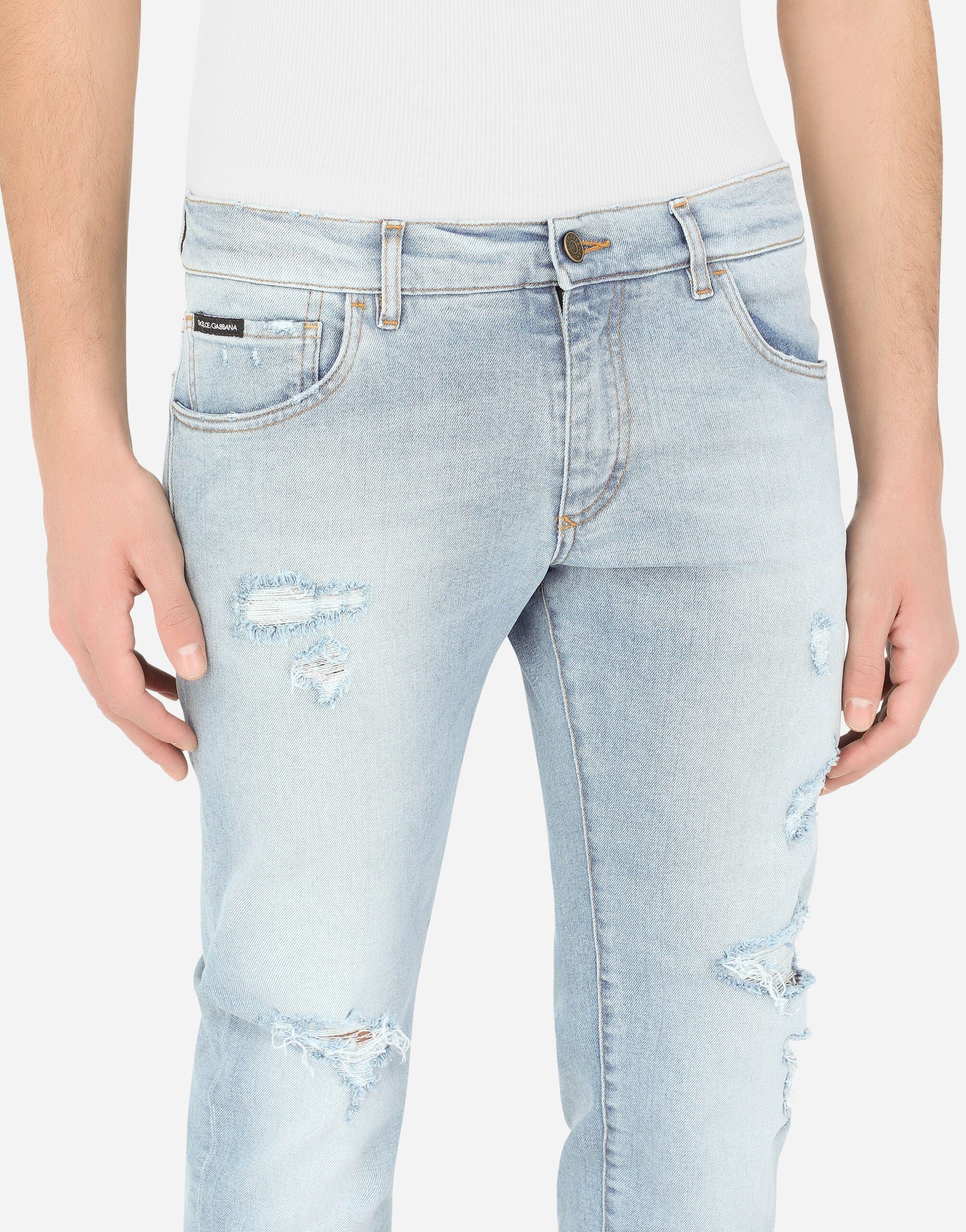 Dolce & Gabbana Distressed Skinny Jeans