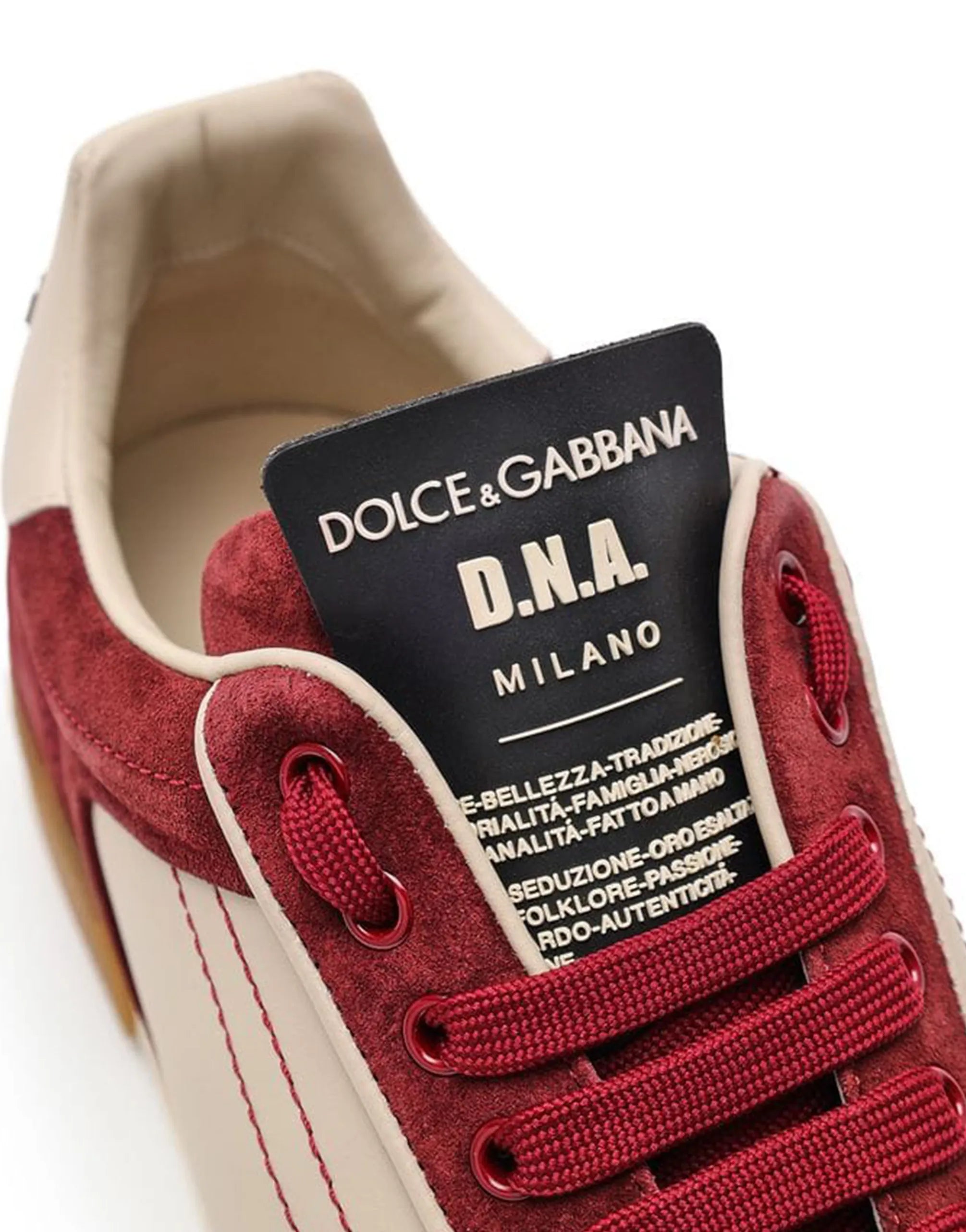 Dolce & Gabbana Dolce & Gabbana DNA Bordeaux Low Top Sneakers