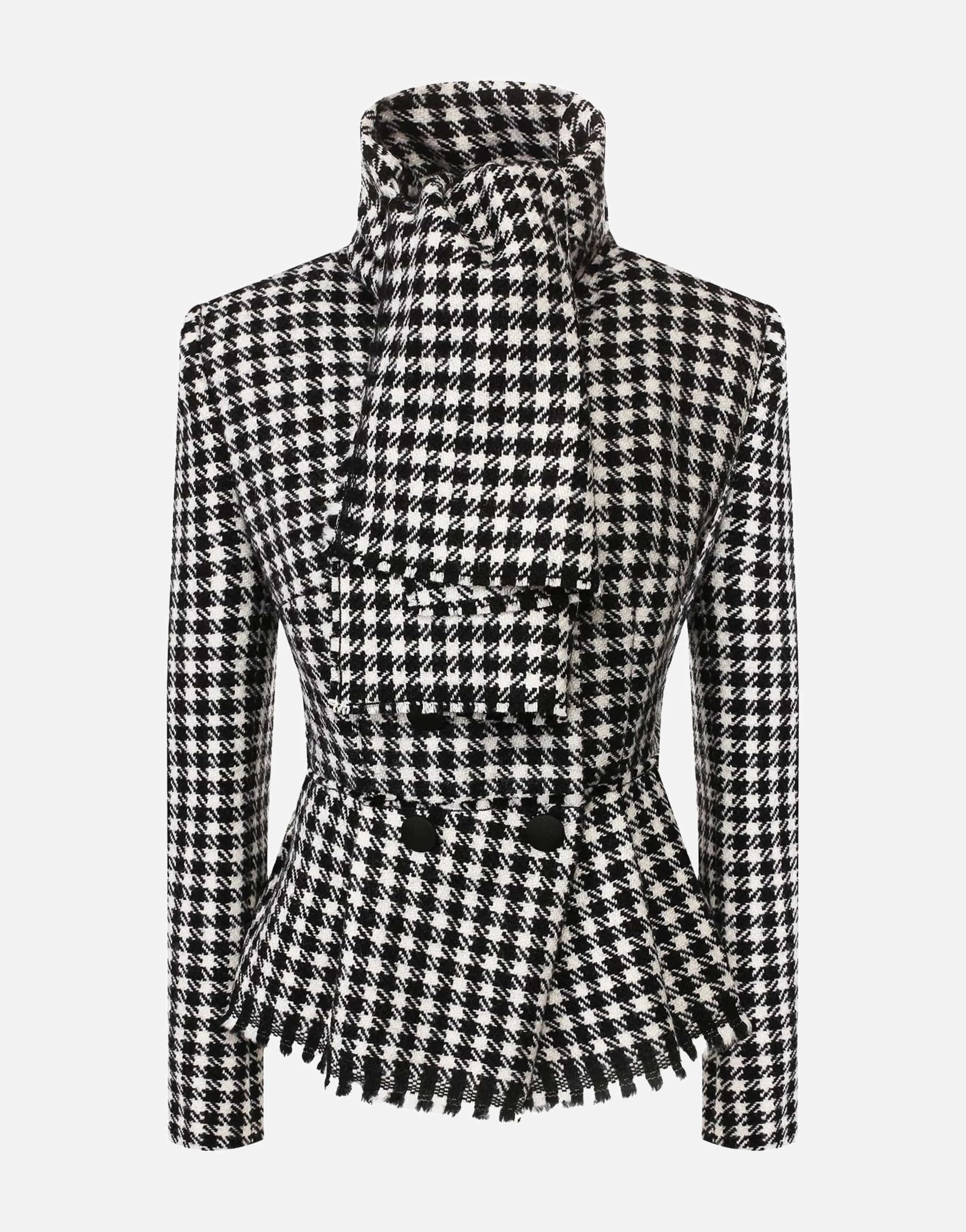 Dolce & Gabbana Dogtooth Fitted Jacket