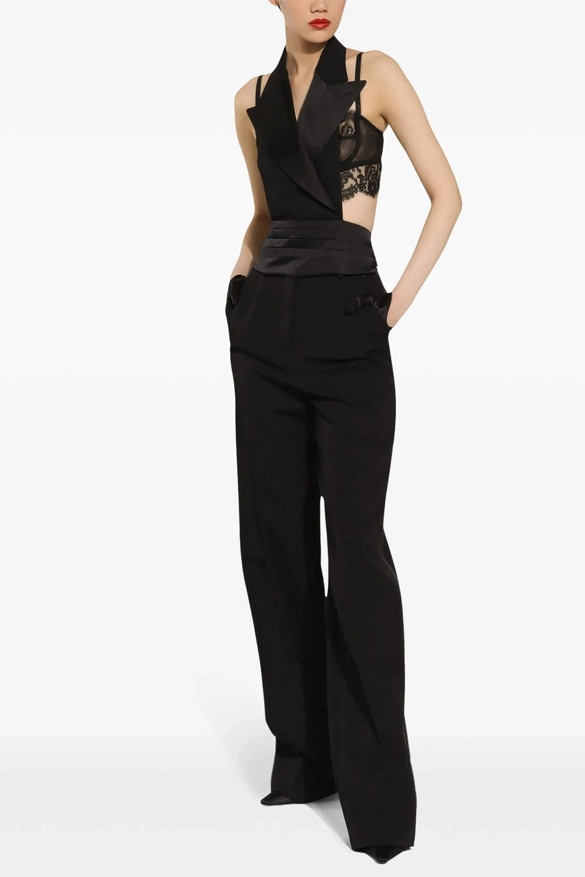 Dolce & Gabbana Gilet a Doppio Petto con Schiena Scoperta - alternate view