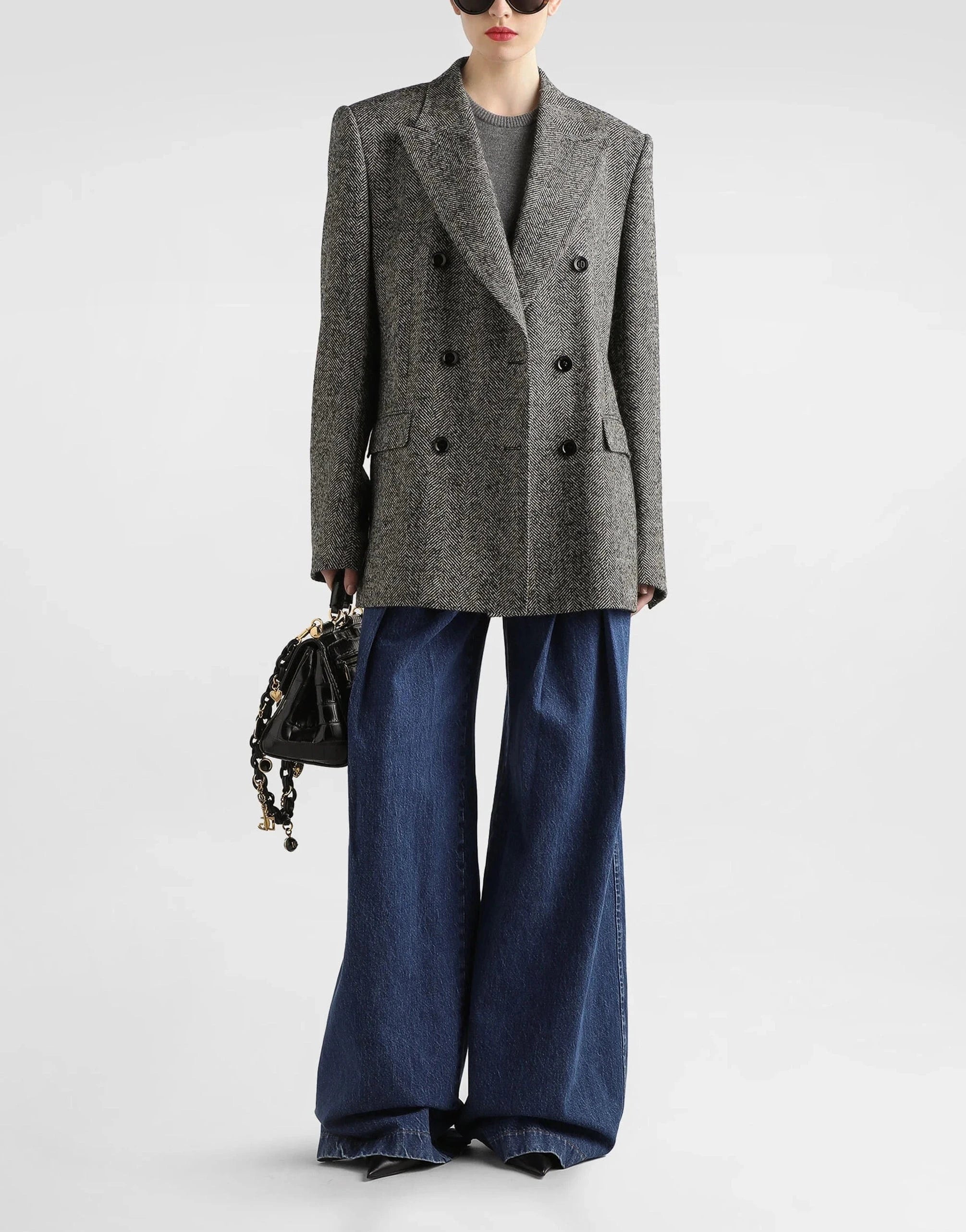 Dolce & Gabbana Double-Breasted Chevron Jacket