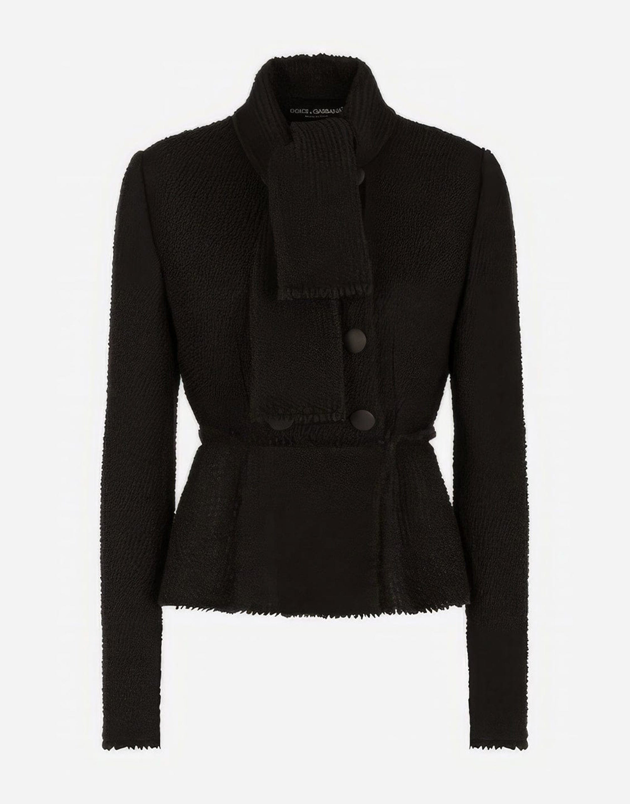 Dolce & Gabbana Double-Breasted Knit Jacket