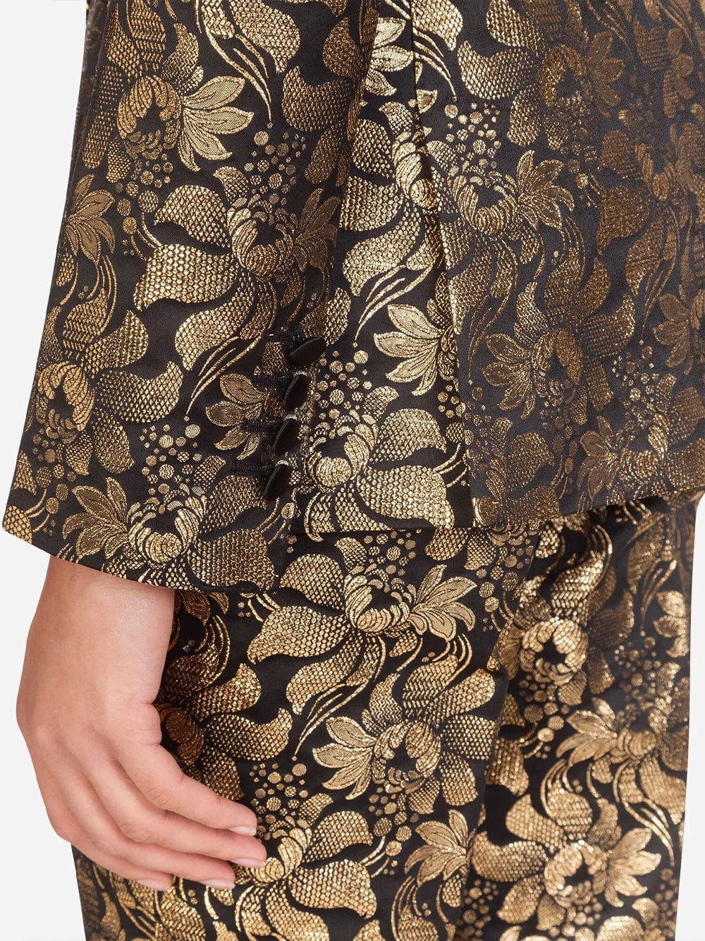 Dolce & Gabbana Double-Breasted Lamé Jacquard Jacket