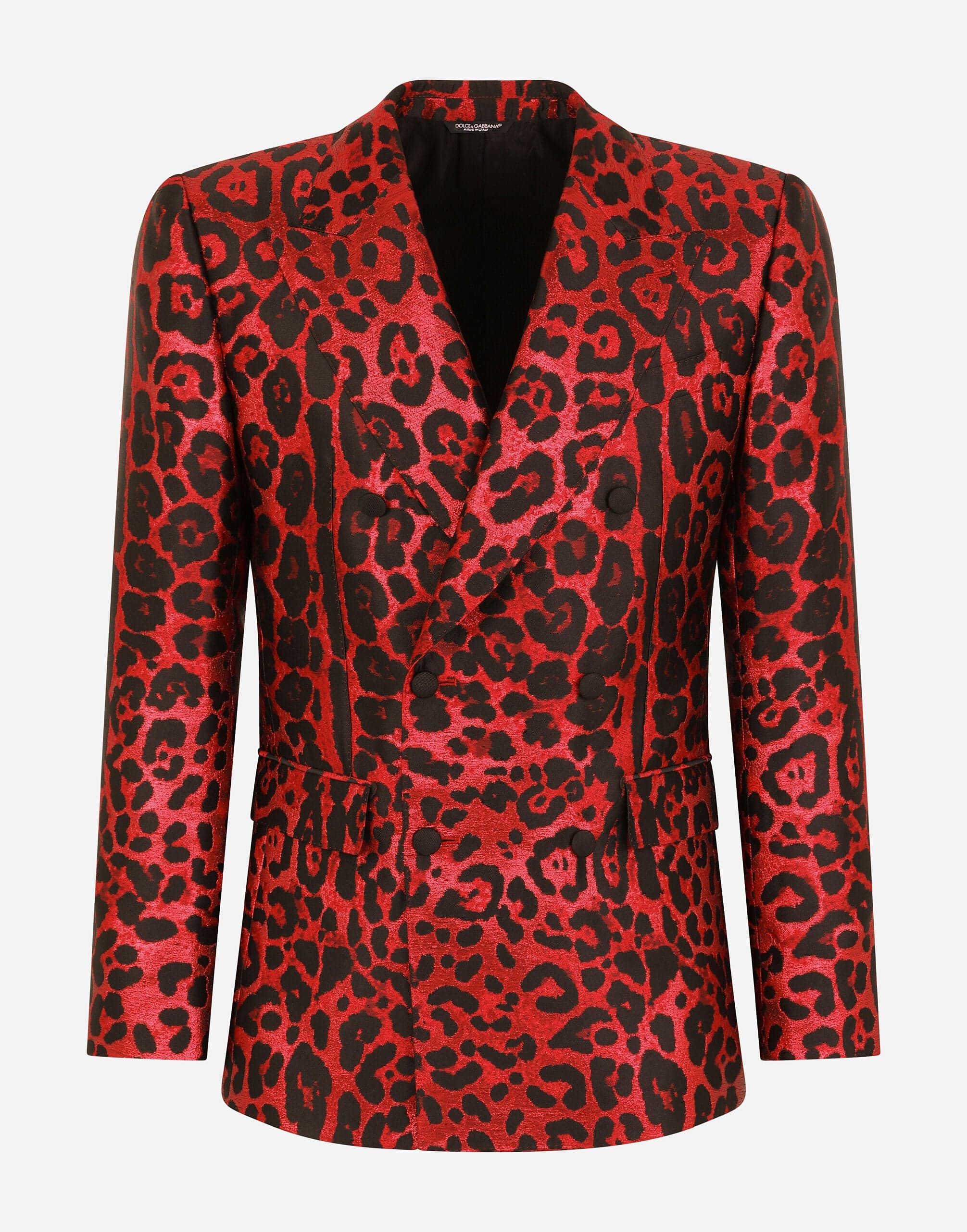 Dolce & Gabbana Double-Breasted Leopard-Print Suit