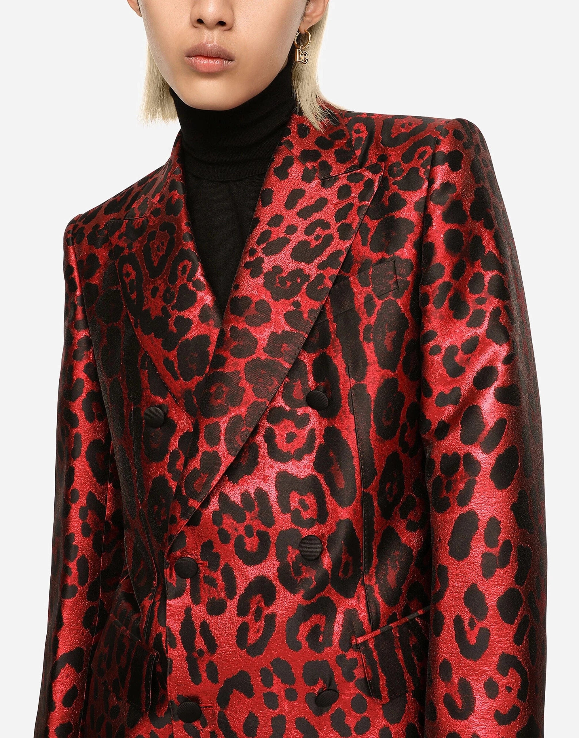 Dolce & Gabbana Double-Breasted Leopard-Print Suit