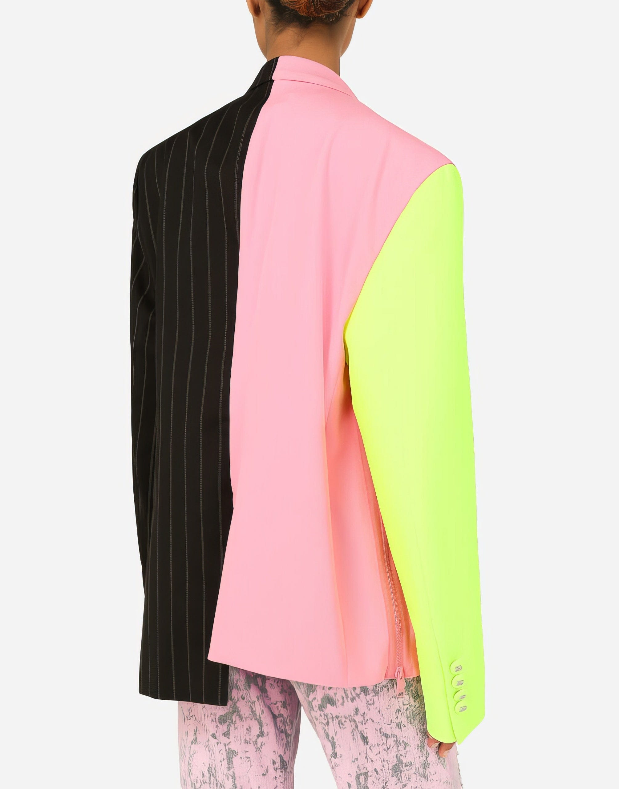 Dolce & Gabbana Double-Breasted Patchwork Jacket