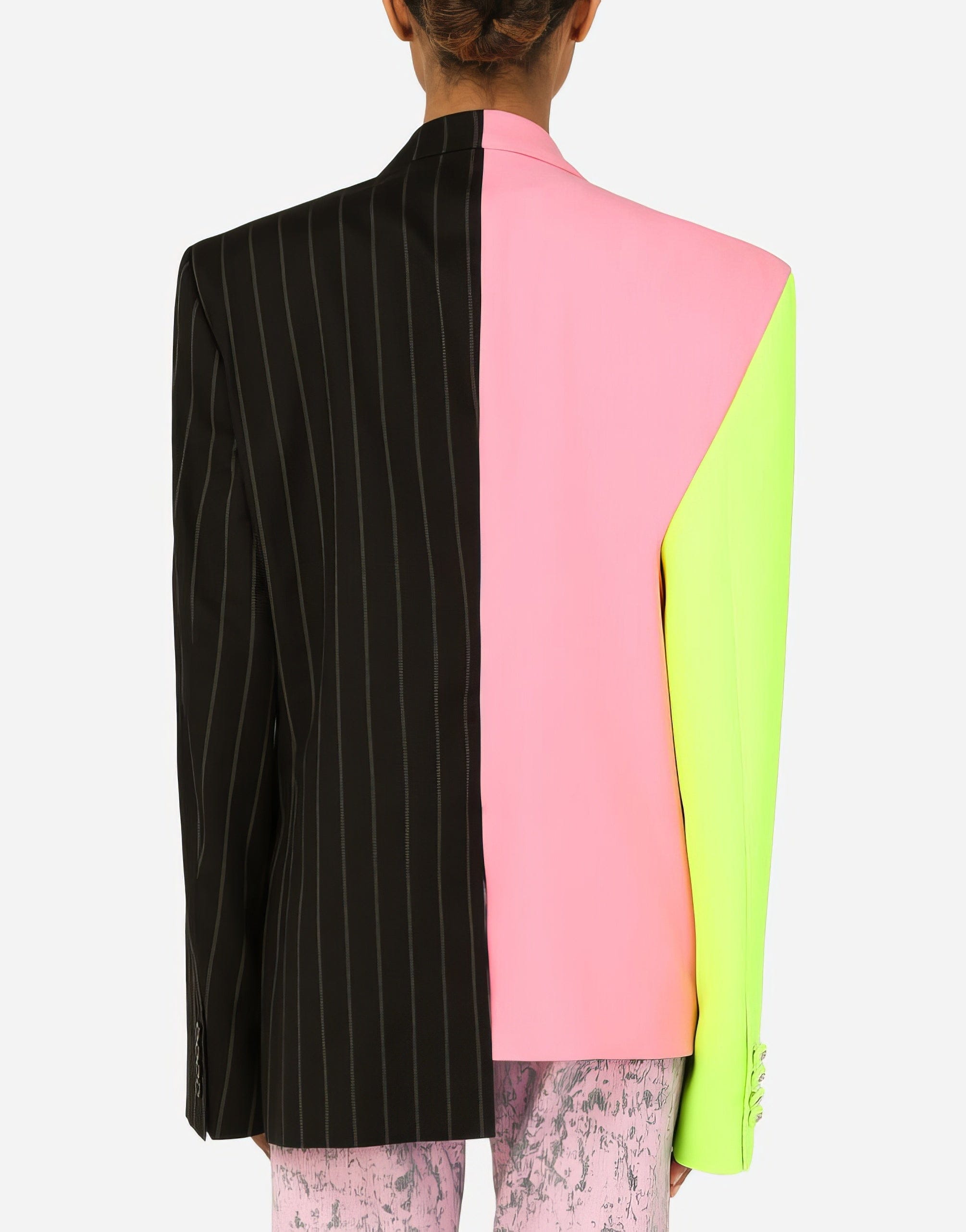 Dolce & Gabbana Double-Breasted Patchwork Jacket