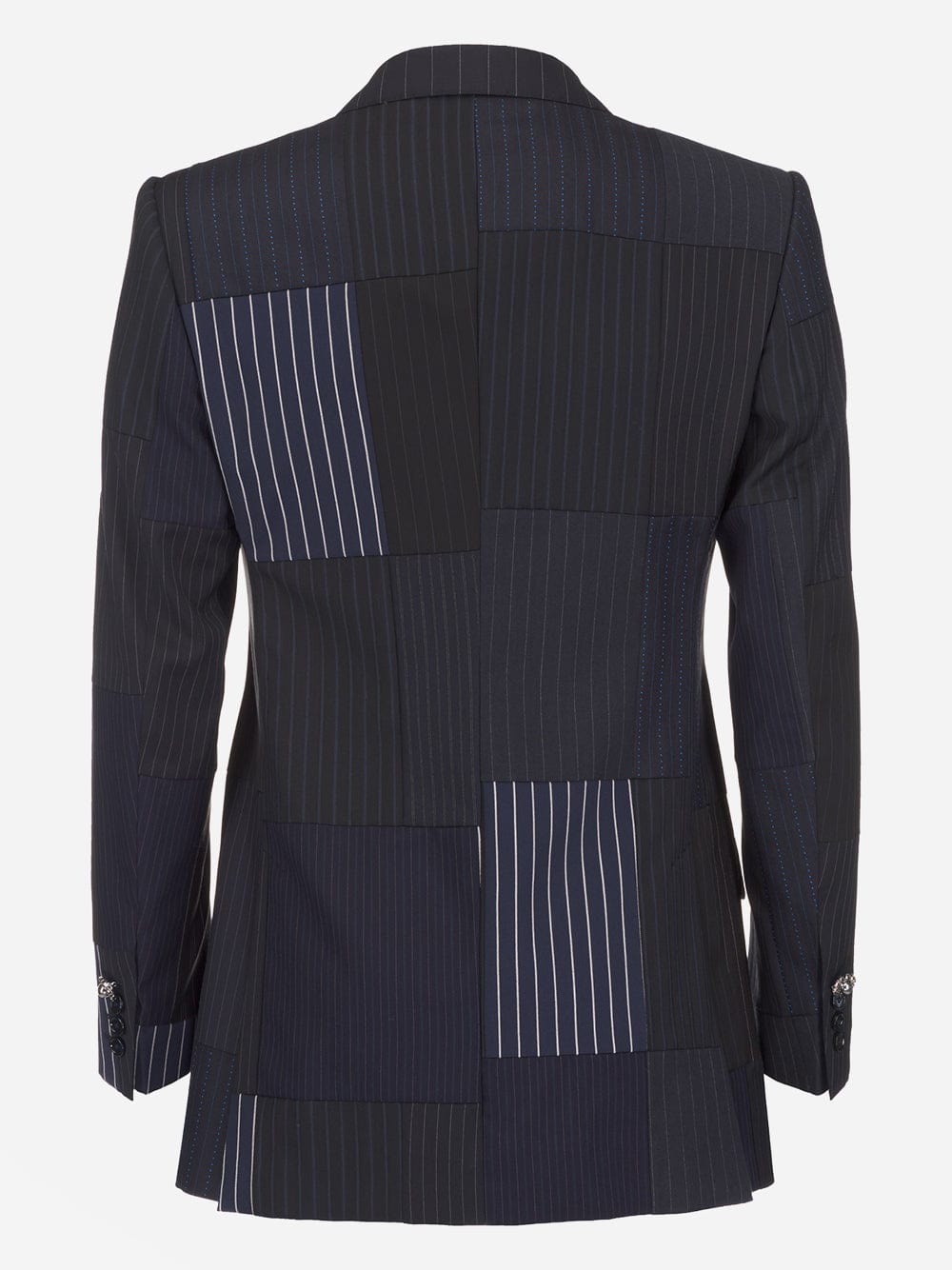 Dolce & Gabbana Double-Breasted Patchwork Suit Jacket