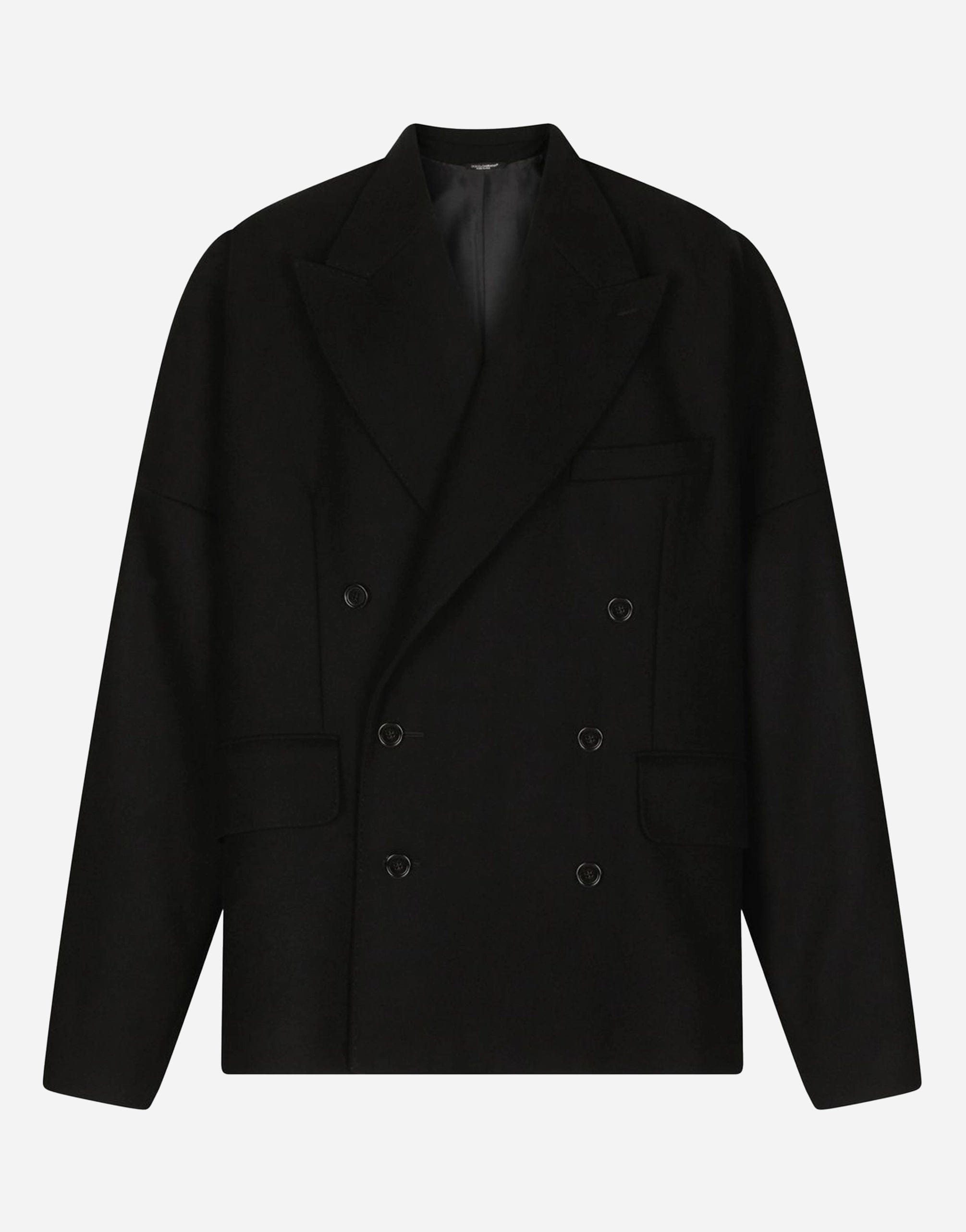 Dolce & Gabbana Double-Breasted Wool-Silk Coat