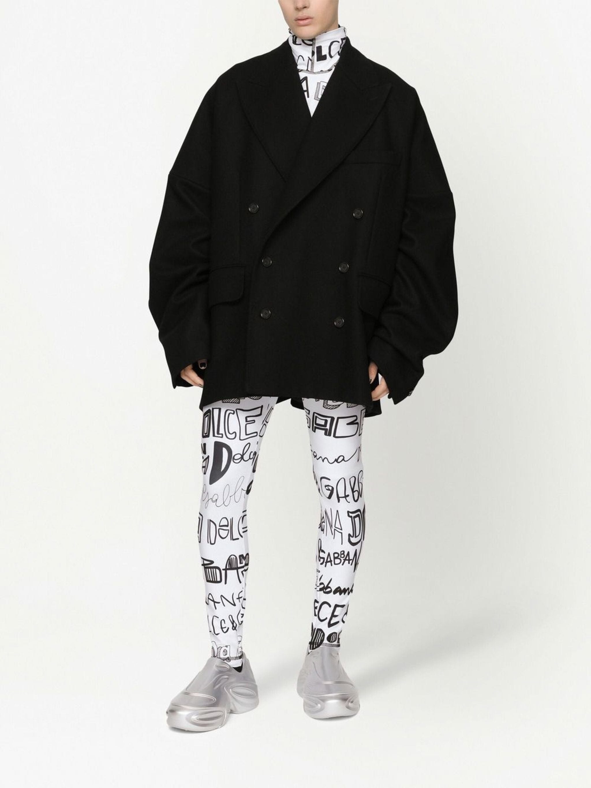 Dolce & Gabbana Double-Breasted Wool-Silk Coat