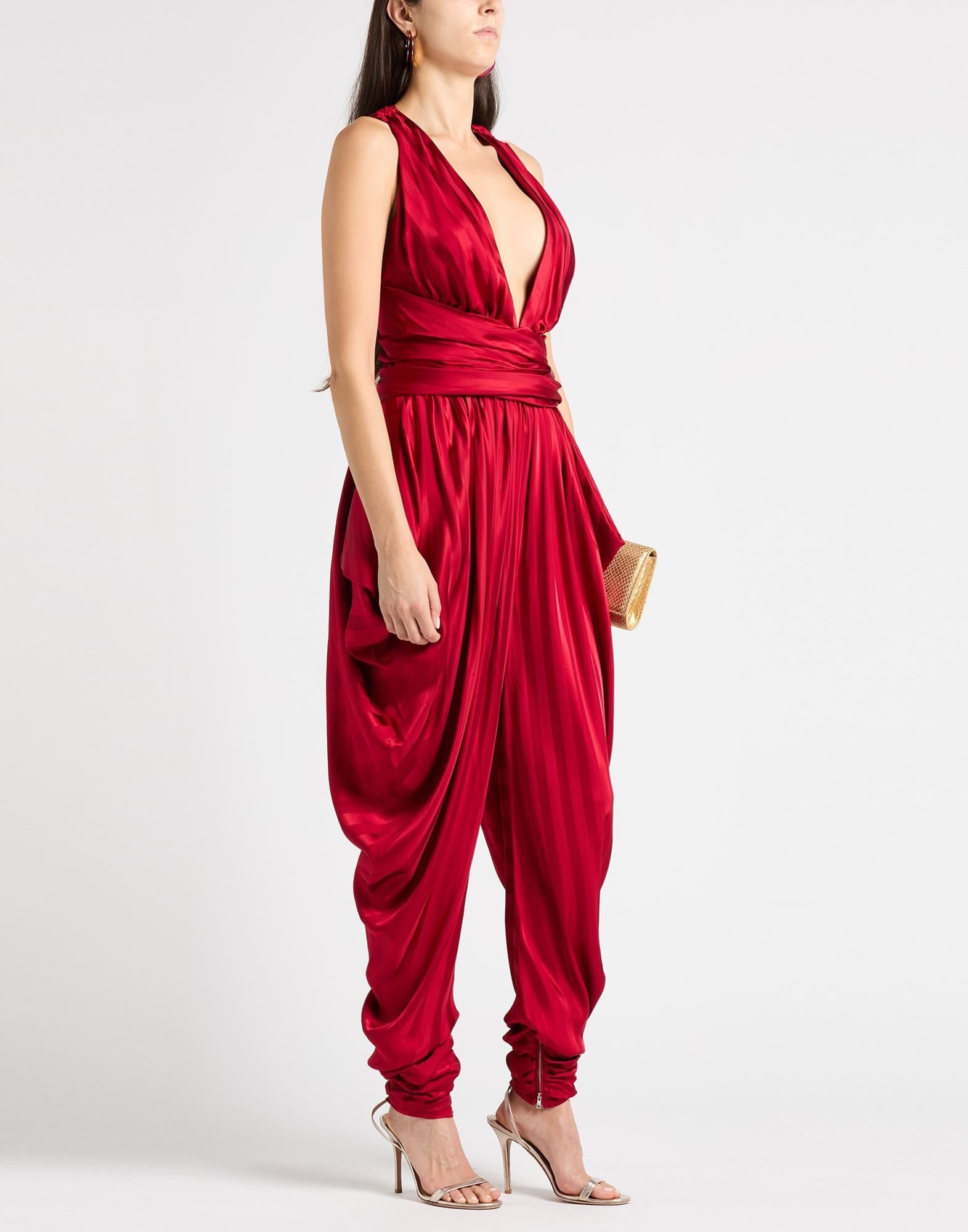 Dolce & Gabbana Draped Jumpsuit with Cross Back - alternate view