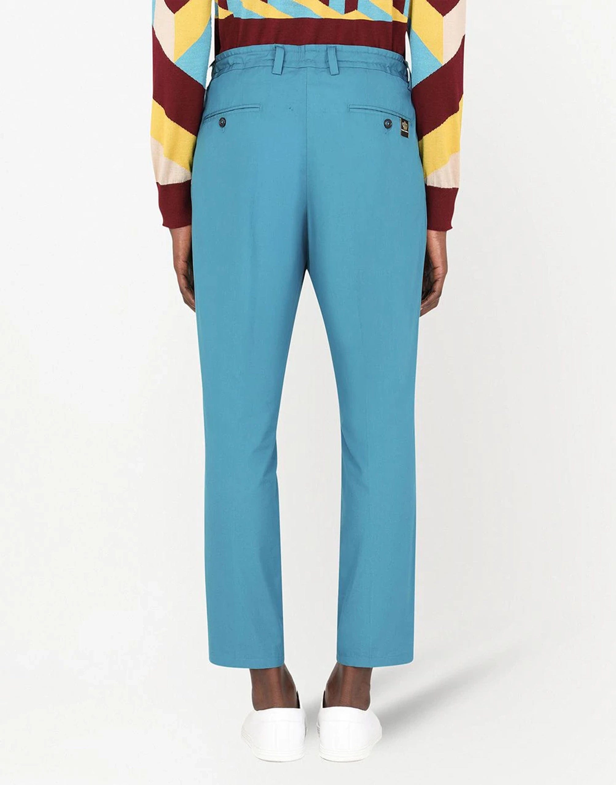 Dolce & Gabbana Drawstring Cotton Cropped Pants