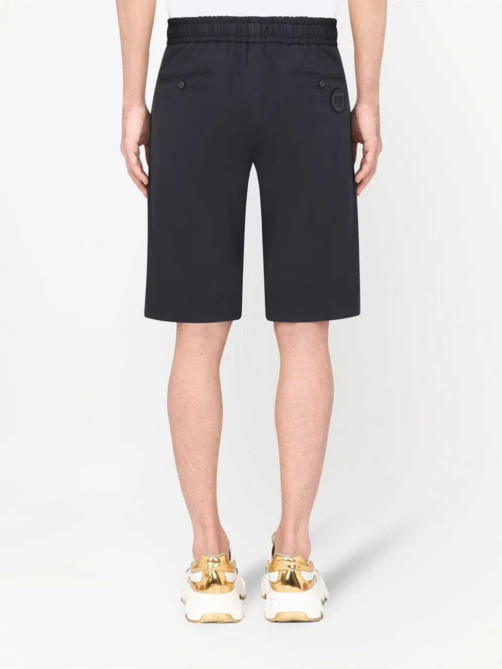 Dolce & Gabbana Drawstring Logo Cotton Shorts