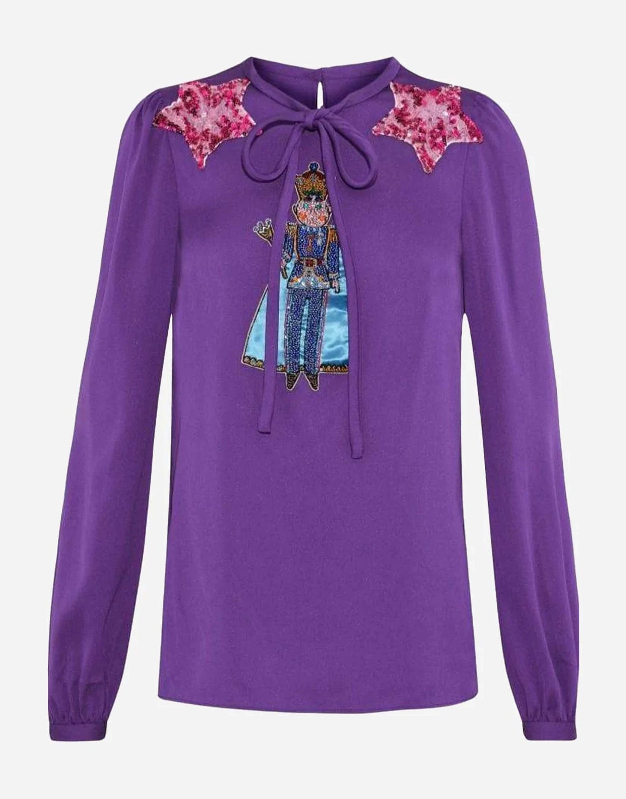 Dolce & Gabbana Embellished Appliquéd Fairy Tale Blouse