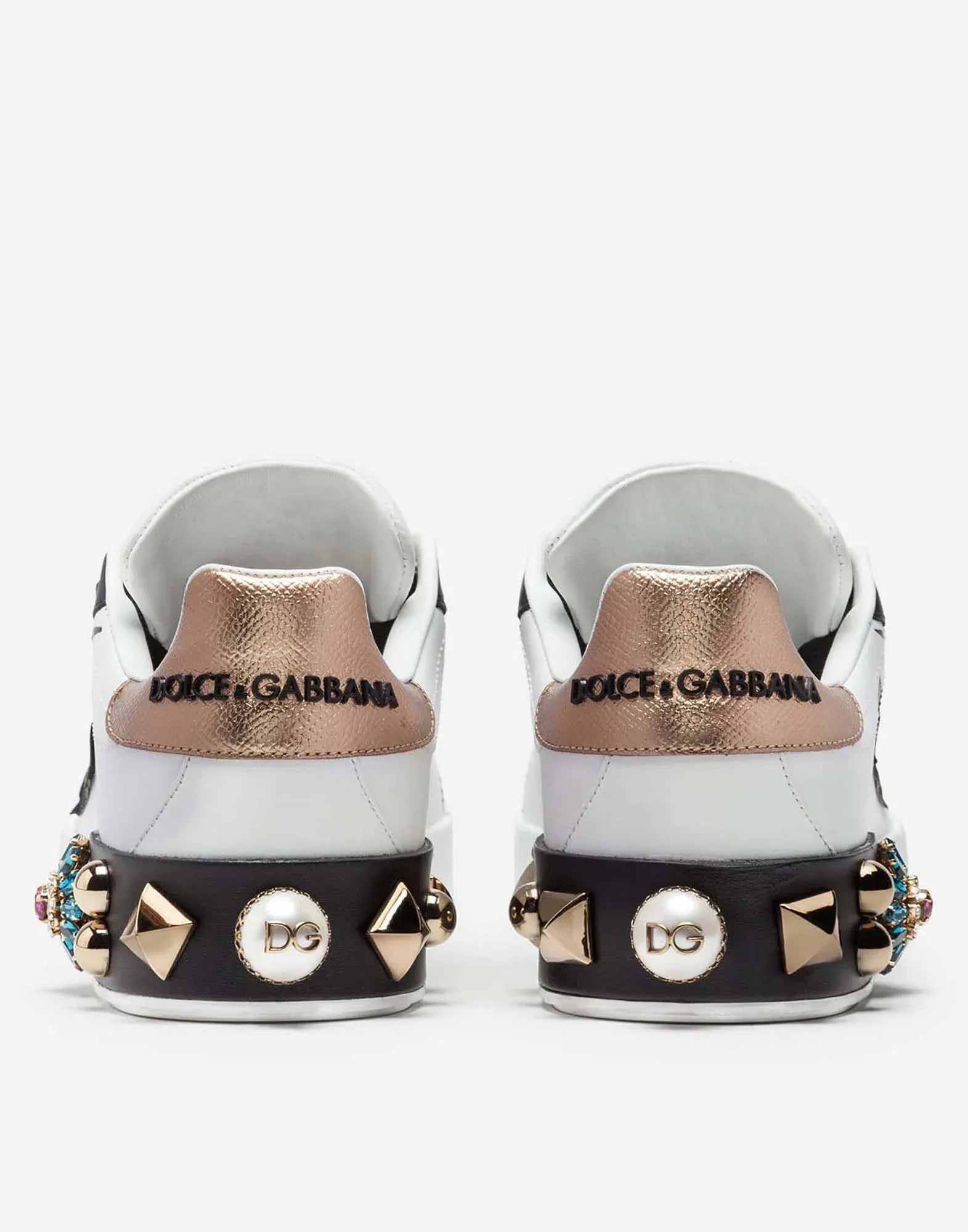 Dolce & Gabbana Dolce & Gabbana Embellished Baroque Portofino Sneakers