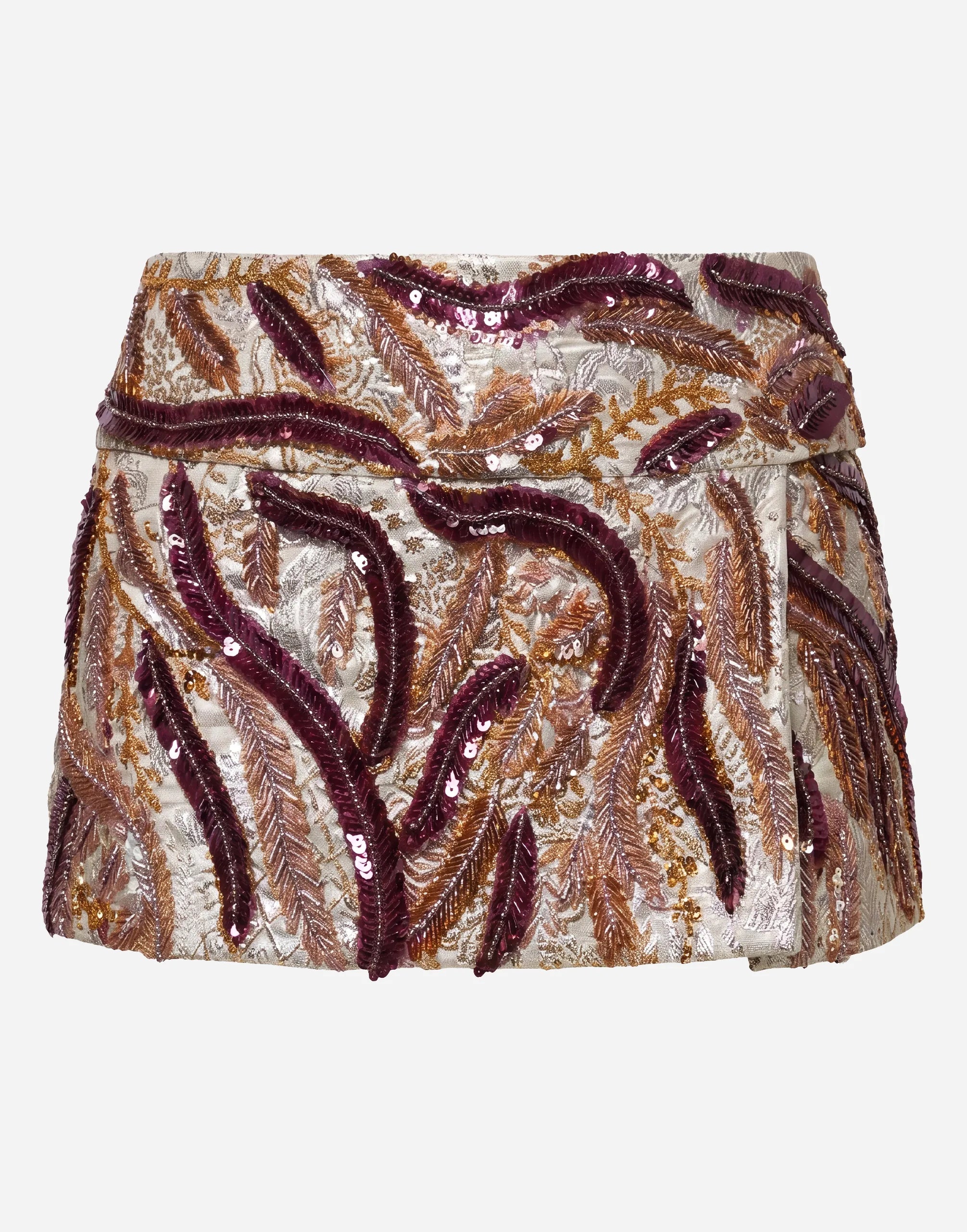 Dolce & Gabbana Embellished Brocade Mini Skirt