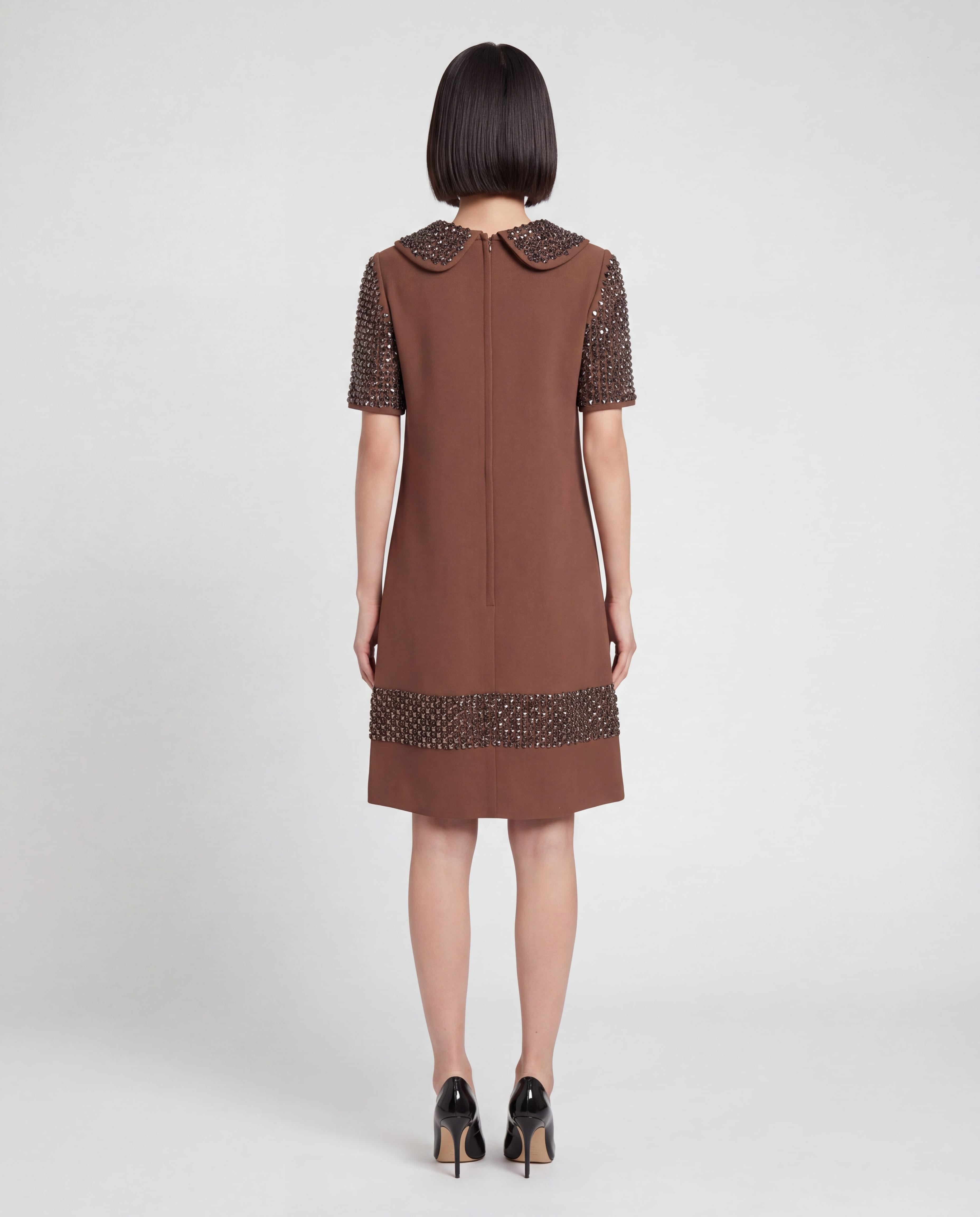 Dolce & Gabbana Dolce & Gabbana Embellished Collar Shift Dress