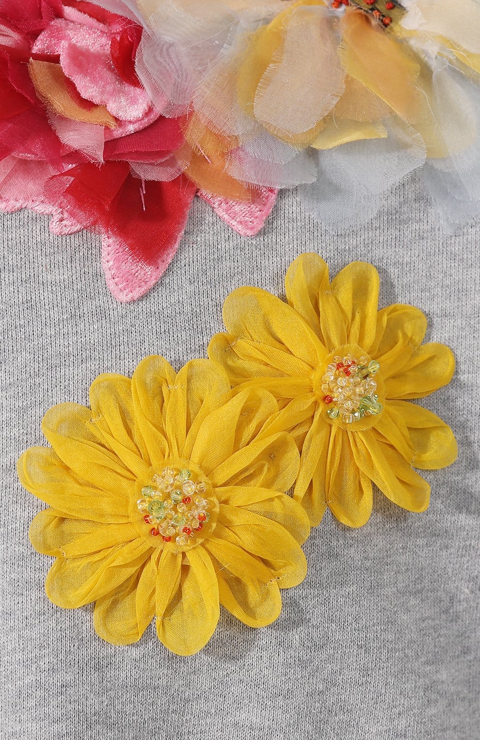 Dolce & Gabbana Embellished Floral Appliqued Sweatshirt