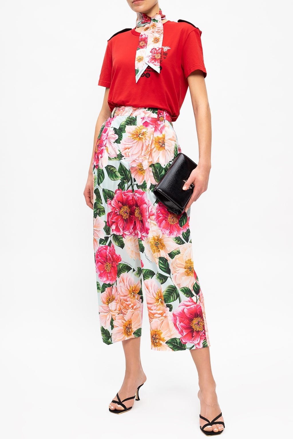 Dolce & Gabbana Embellished Graphic-Print T-Shirt