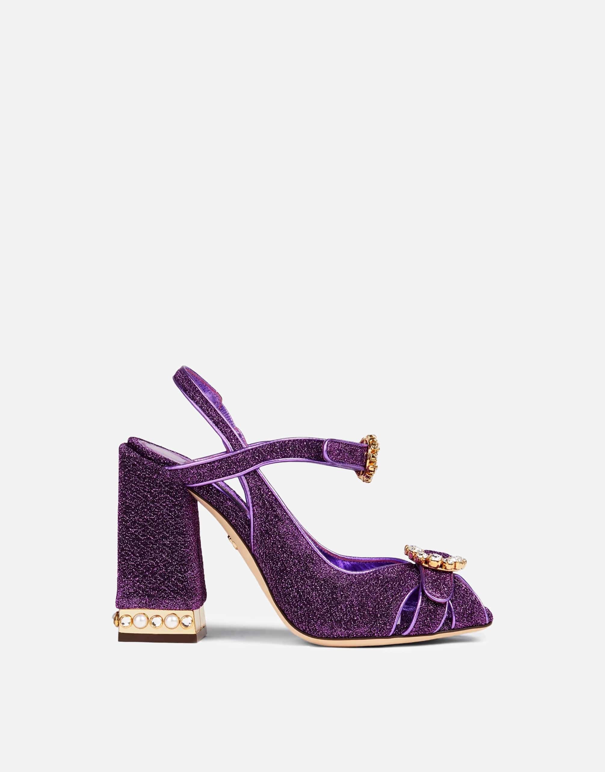 Dolce & Gabbana Embellished Lamé Sandals