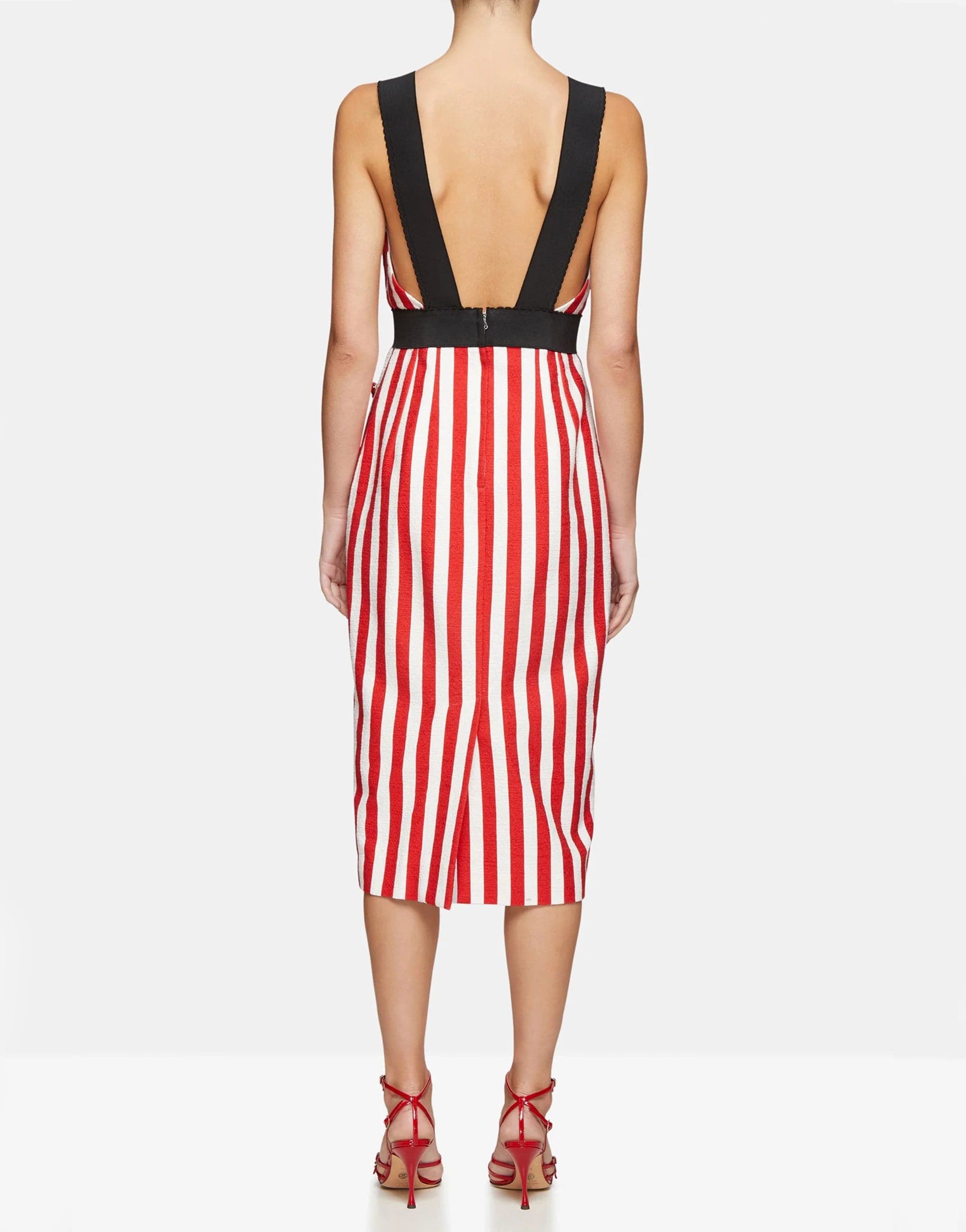 Dolce & Gabbana Embellished Striped Dress