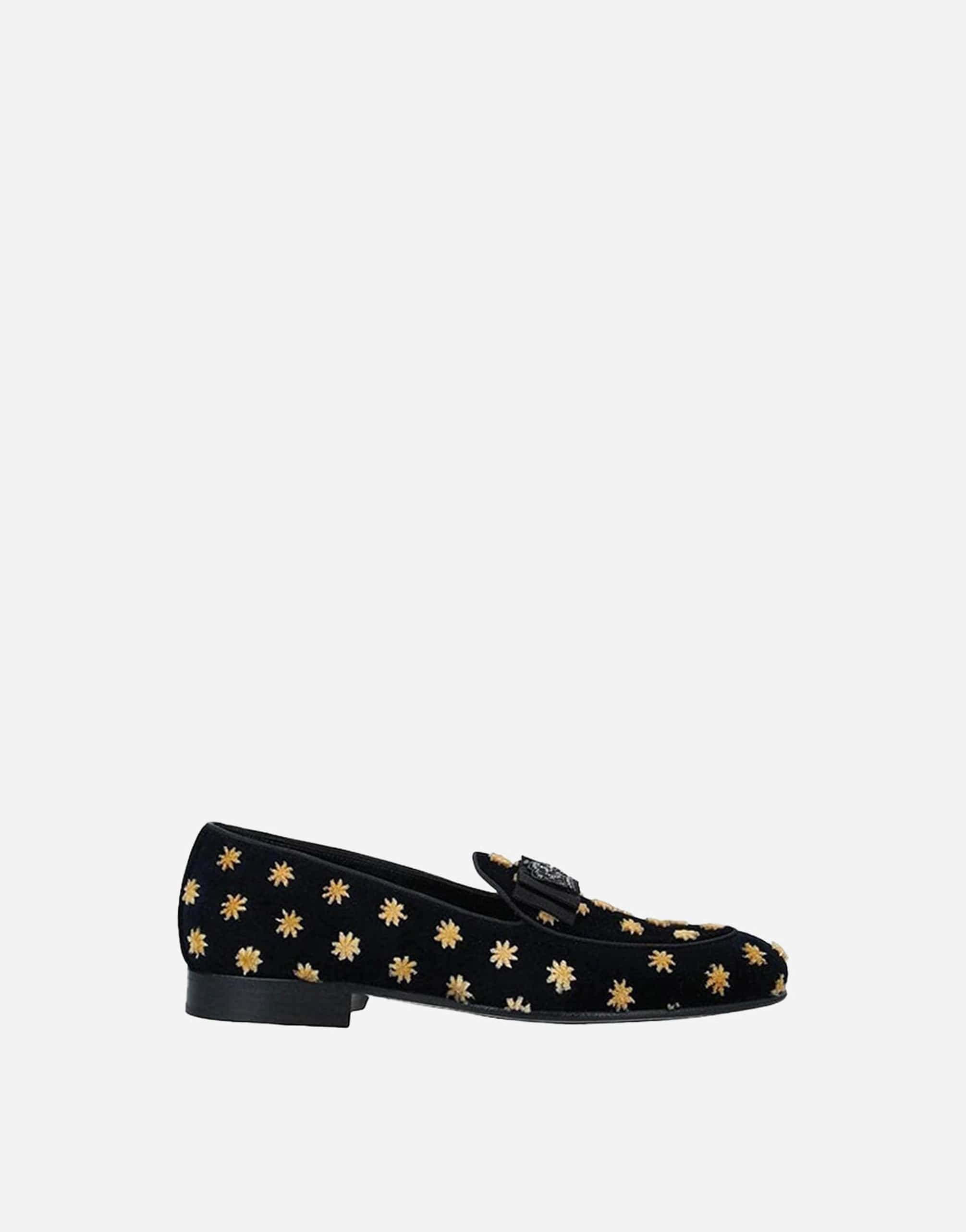 Dolce & Gabbana Embellished Velvet Loafers