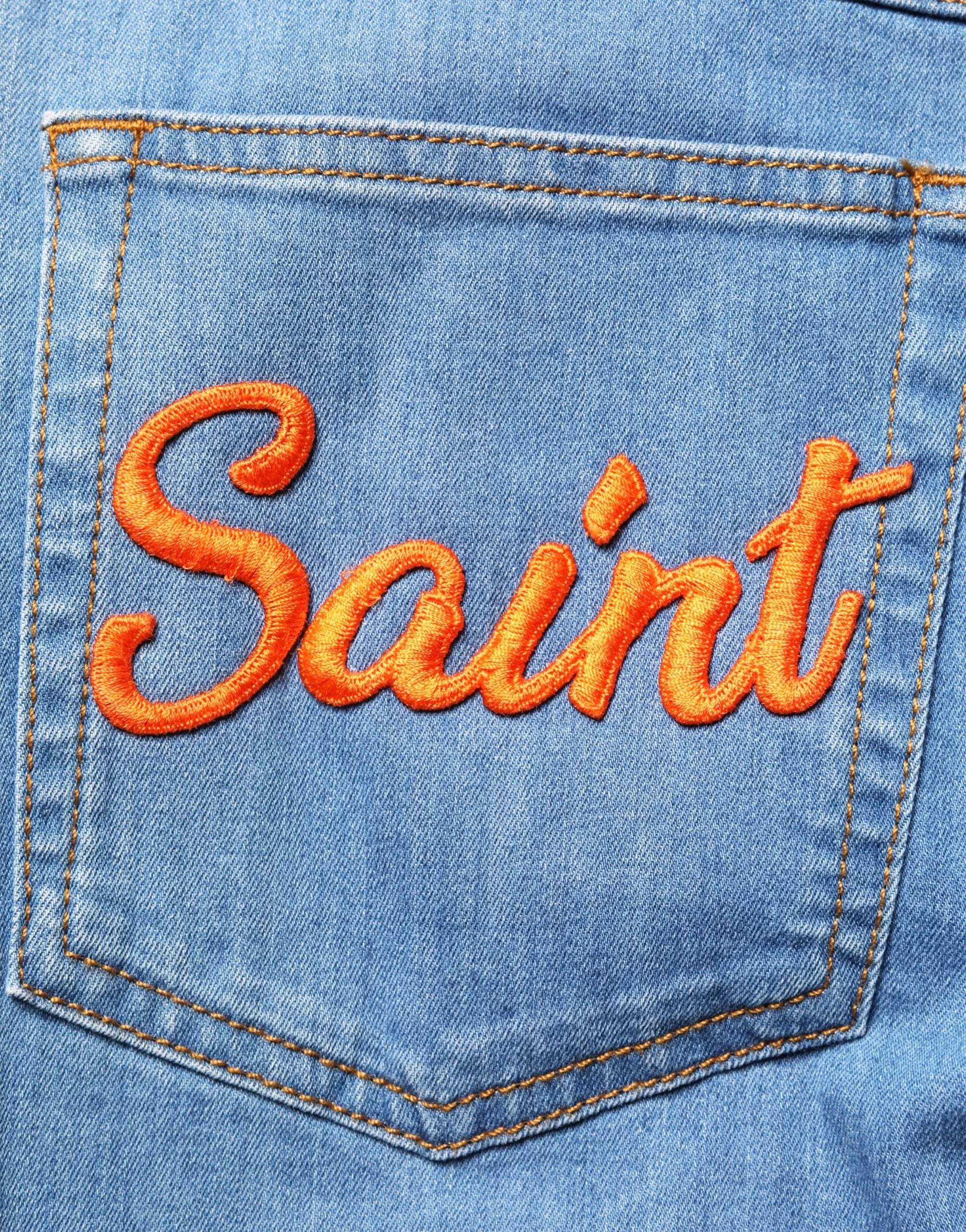 Dolce & Gabbana Embellished Wide-Leg Cropped Denim Jeans