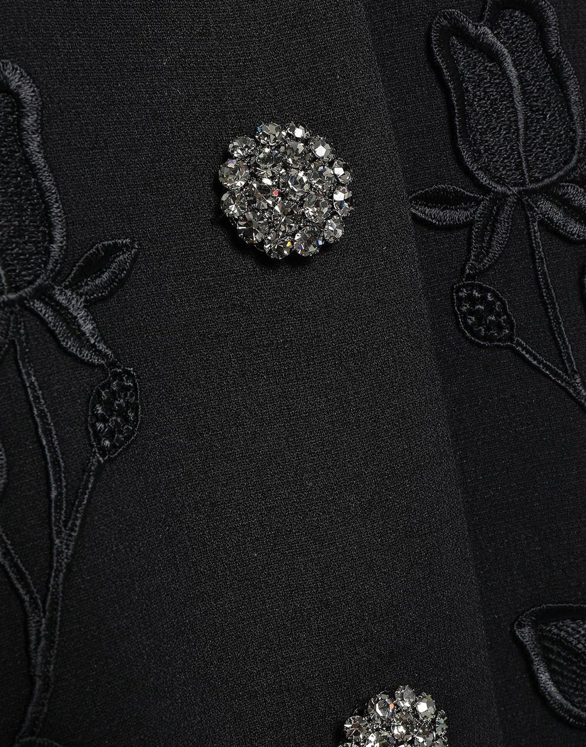 Dolce & Gabbana Embellished Wool-Blend Crepe Coat