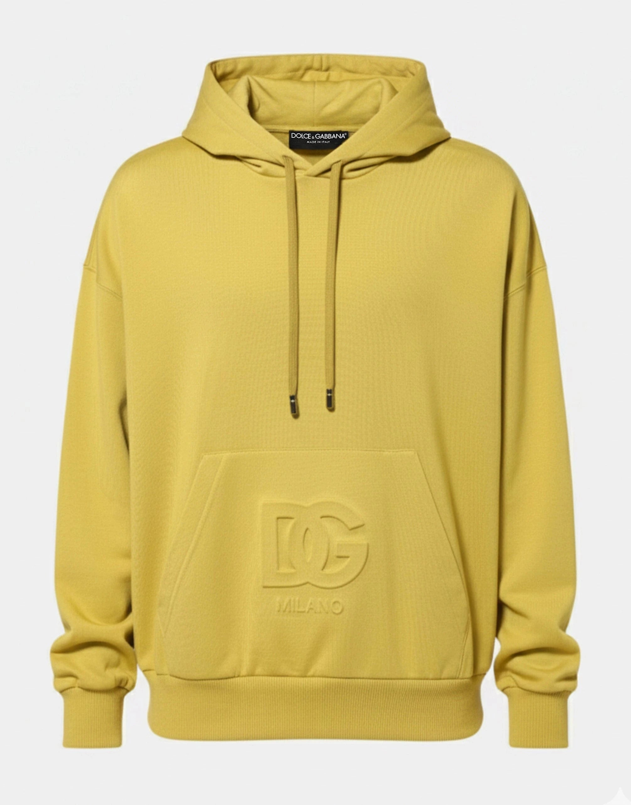 Dolce & Gabbana Embossed DG Logo Technical Jersey Hoodie