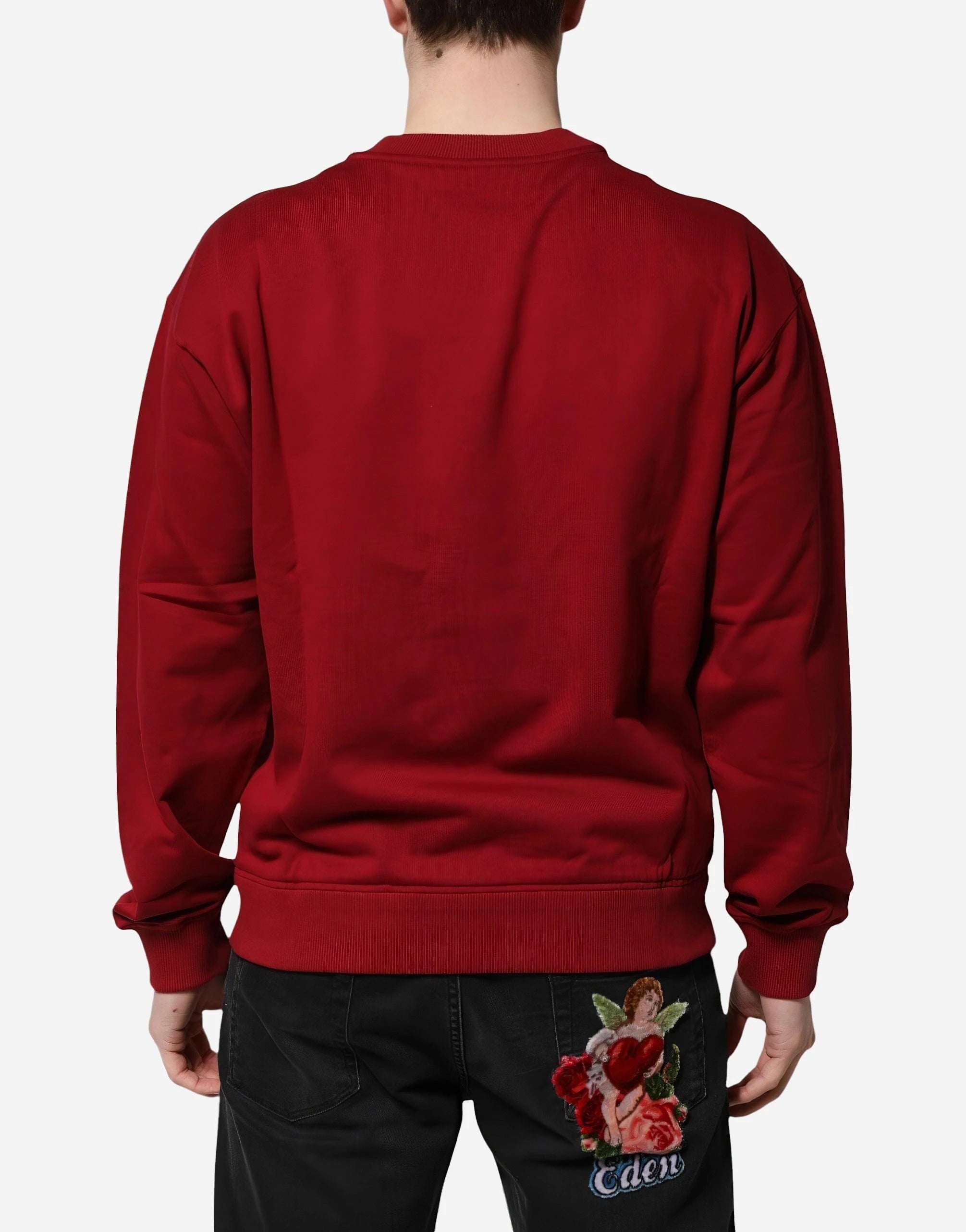 Dolce & Gabbana Embossed-Logo Cotton Sweater