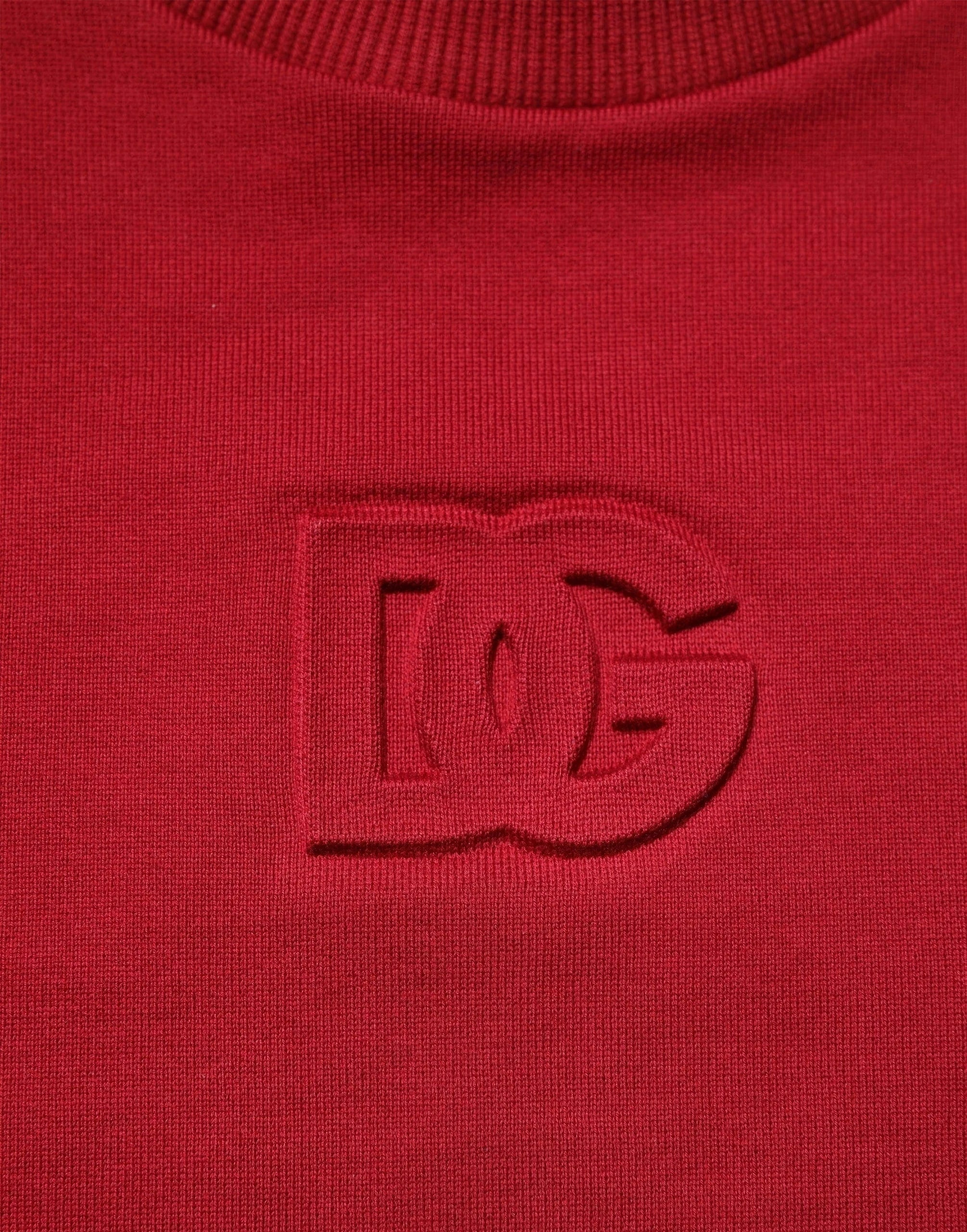 Dolce & Gabbana Embossed-Logo Cotton Sweater