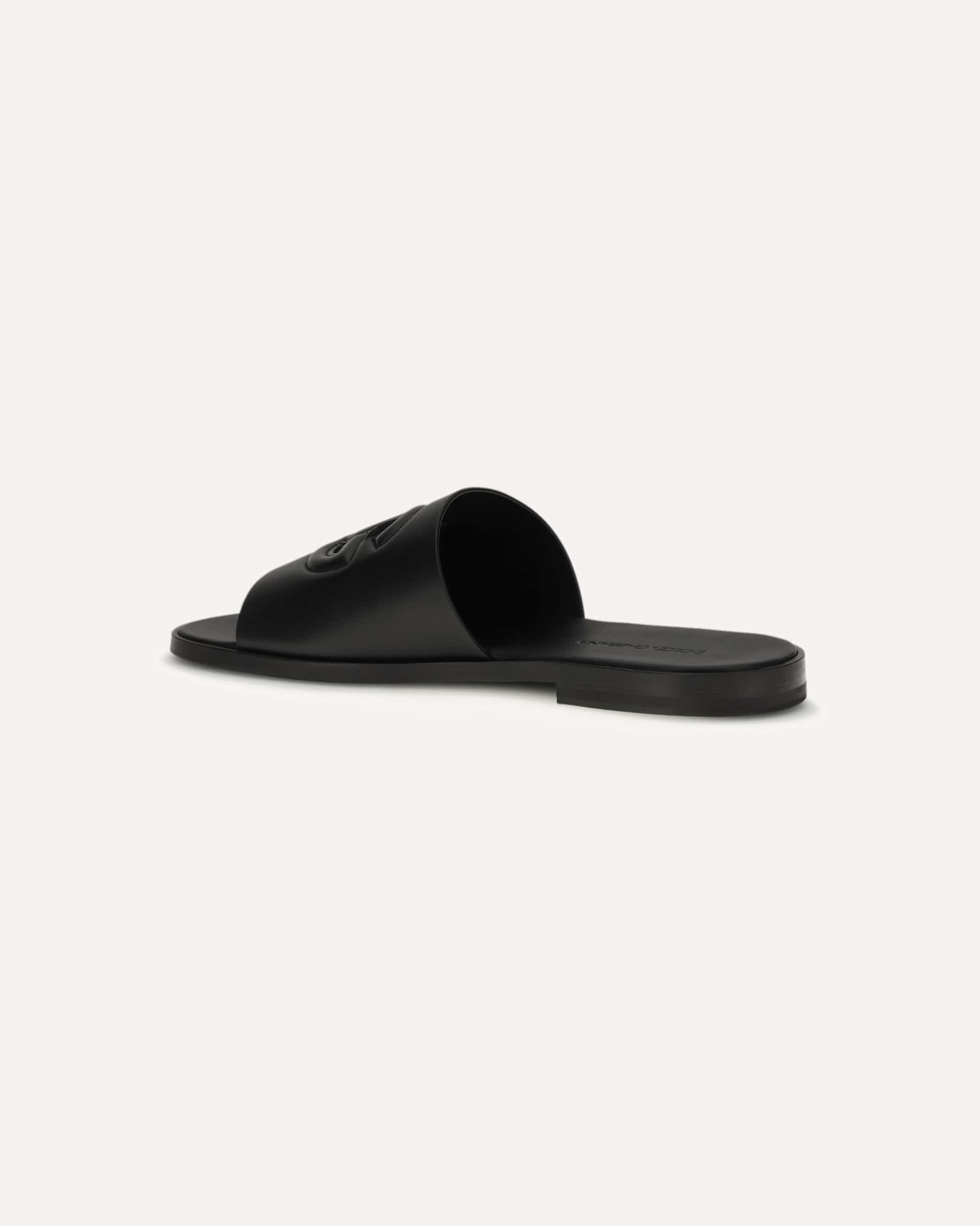 Dolce & Gabbana Embossed Logo Sandals