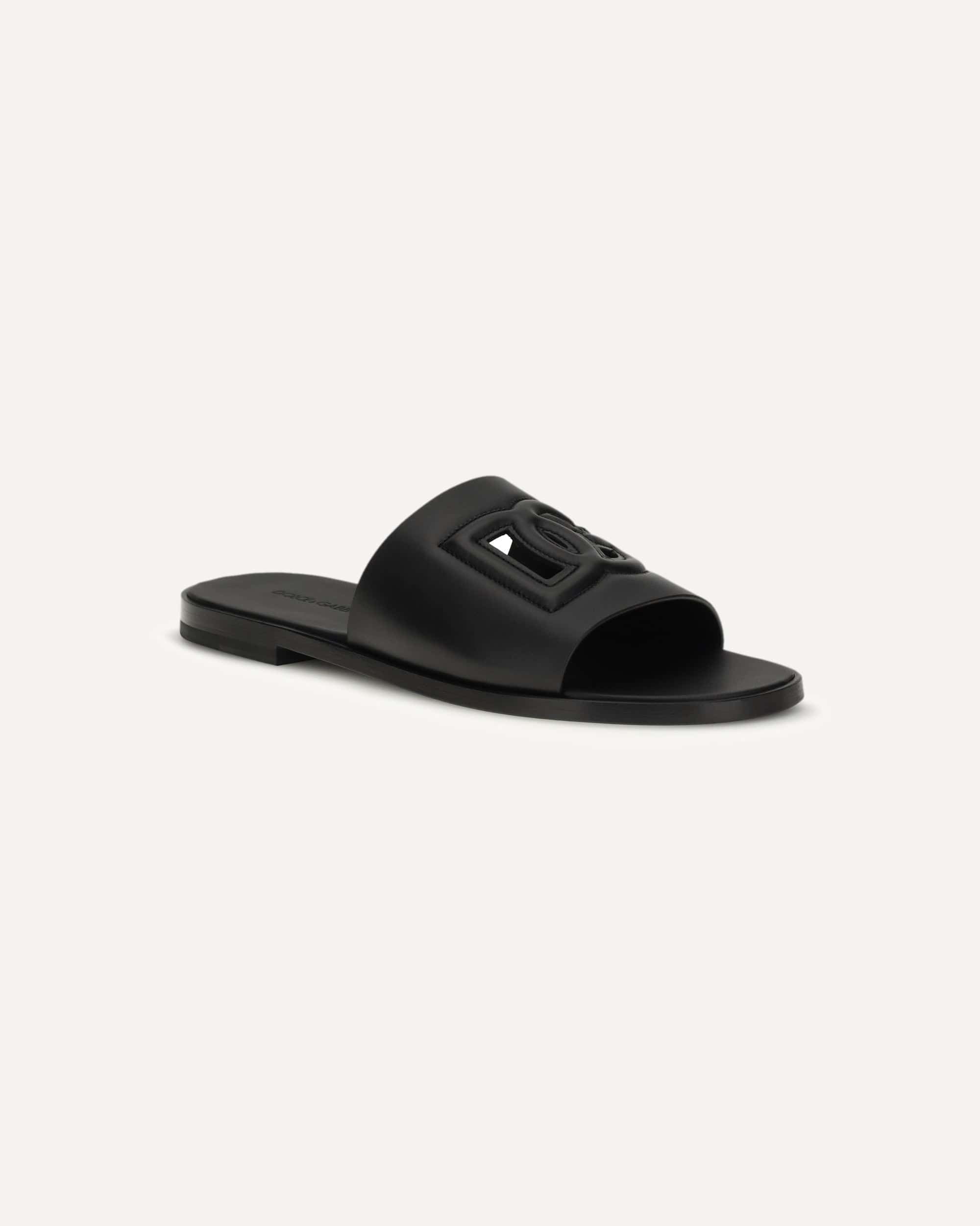 Dolce & Gabbana Embossed Logo Sandals - alternate view