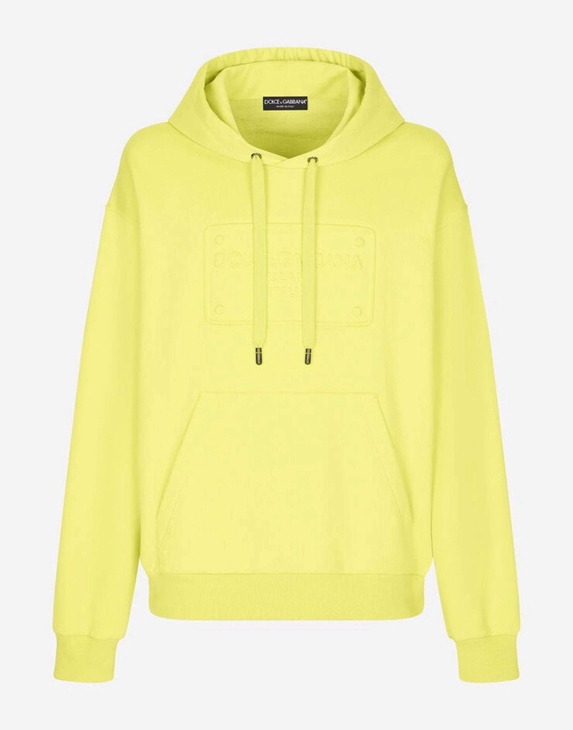 Dolce & Gabbana Embossed Tag Jersey Hoodie