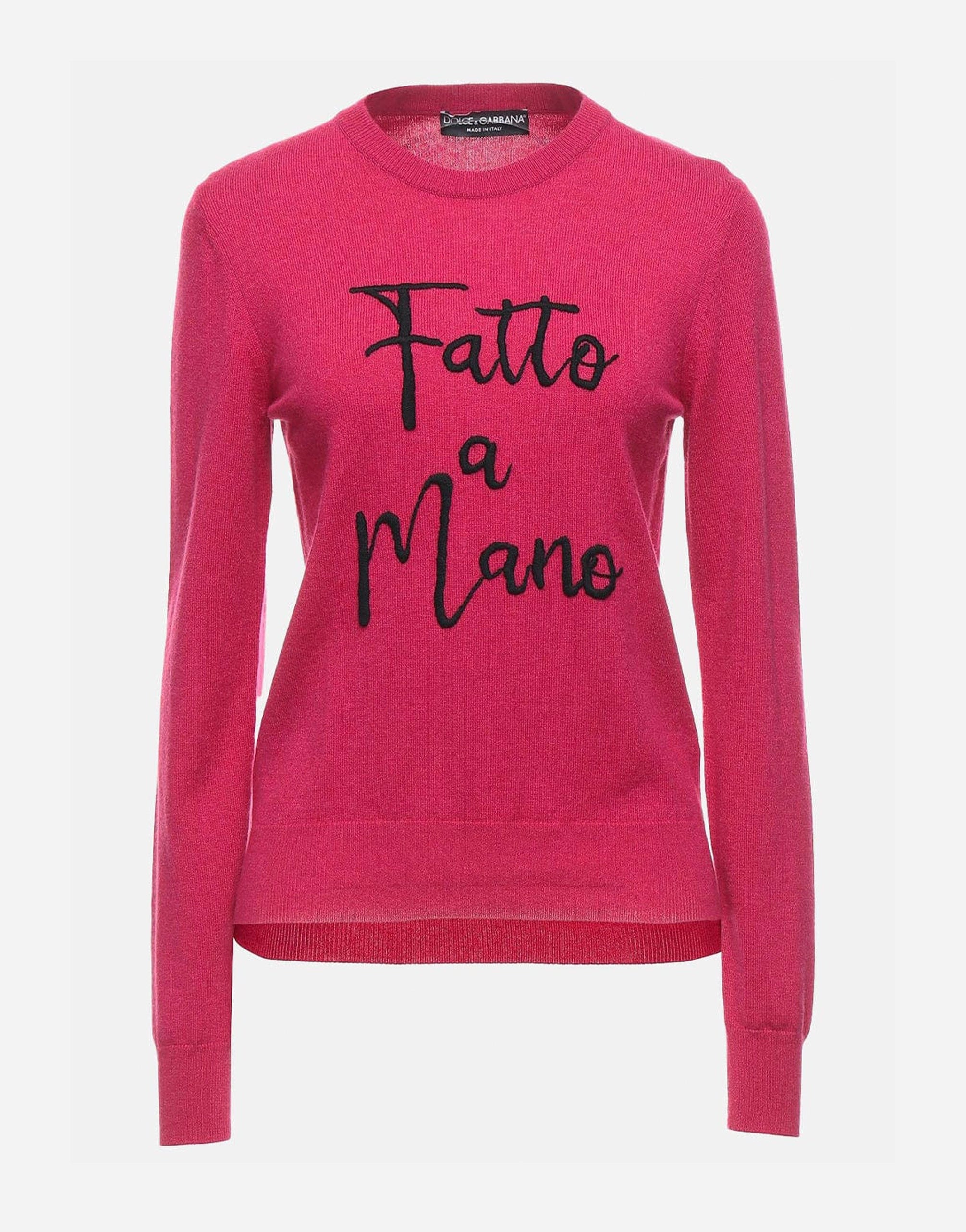 Dolce & Gabbana Embroidered Cashmere Blend Sweater