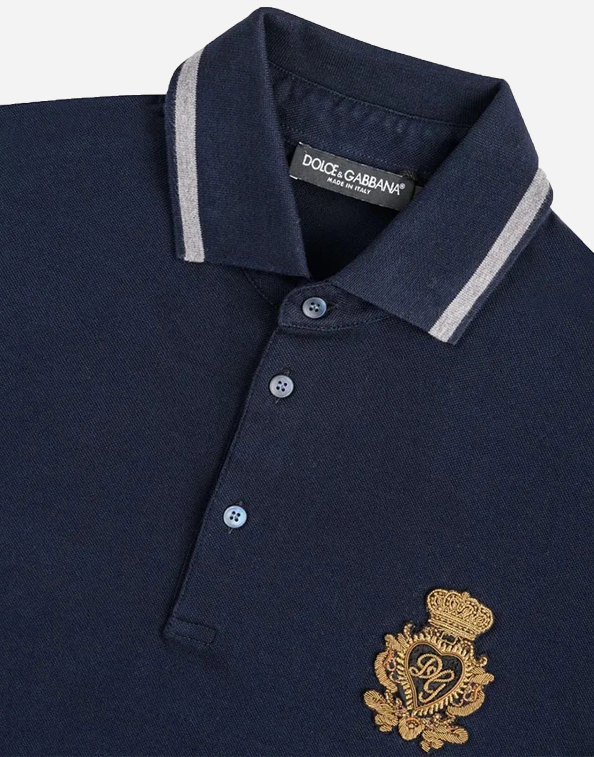 Dolce & Gabbana Embroidered D&G Logo Polo Shirt