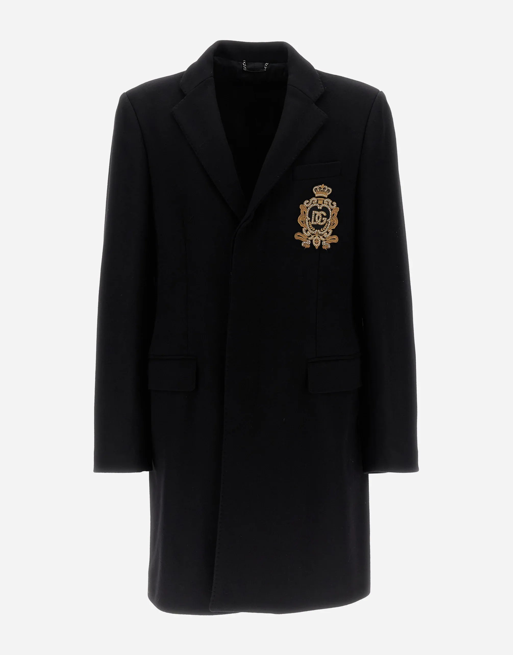 Dolce & Gabbana Embroidered DG Logo Coat