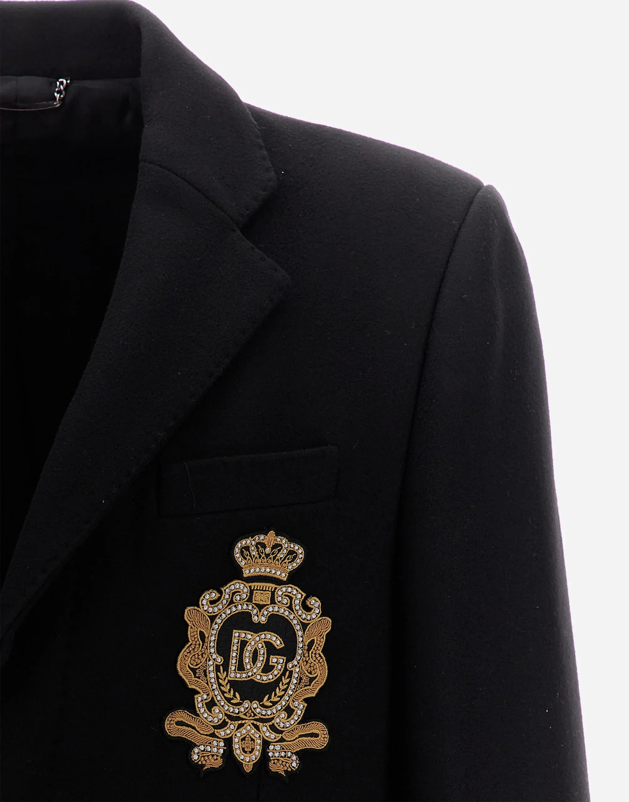 Dolce & Gabbana Embroidered DG Logo Coat