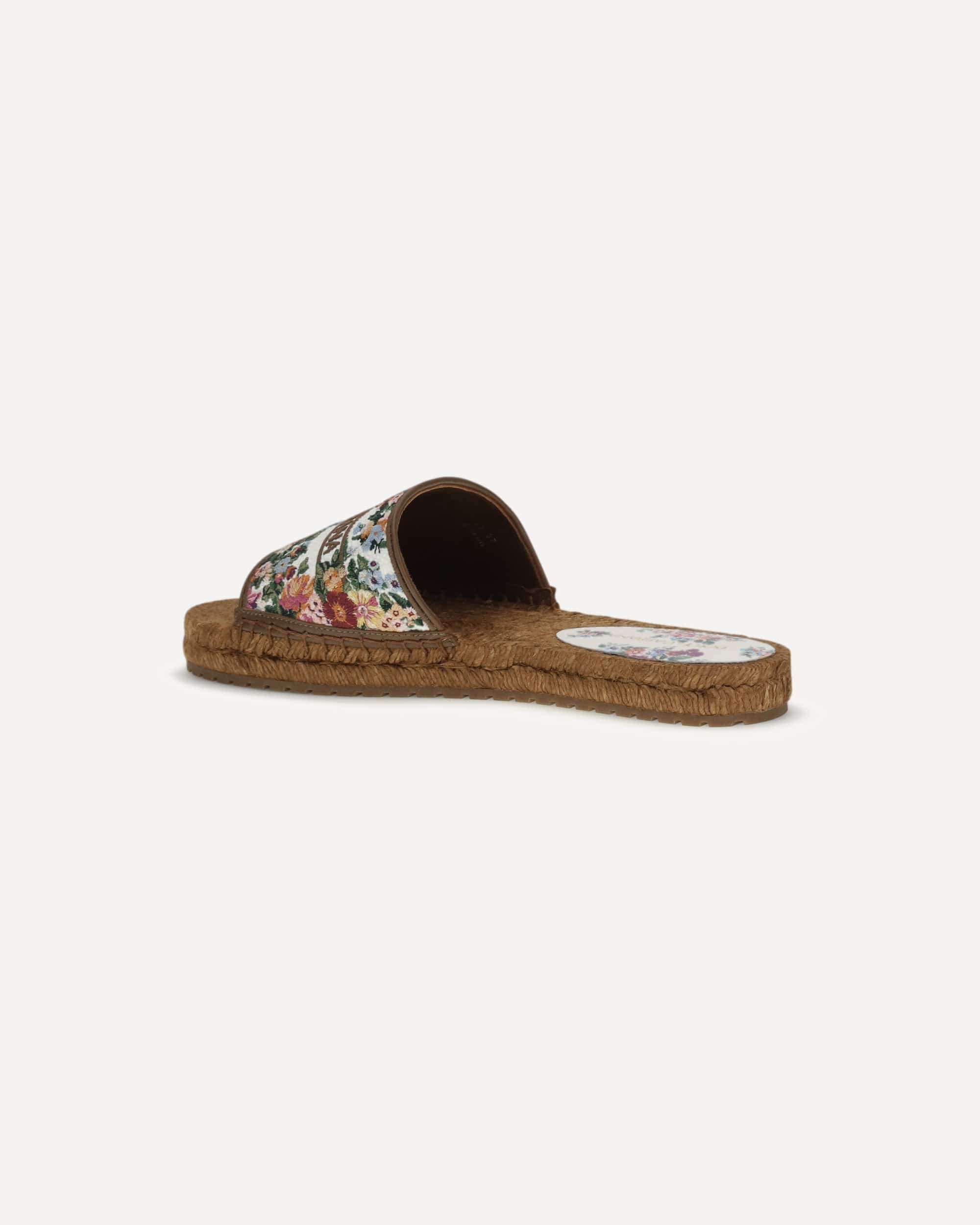 Dolce & Gabbana Embroidered Espadrille Sandals