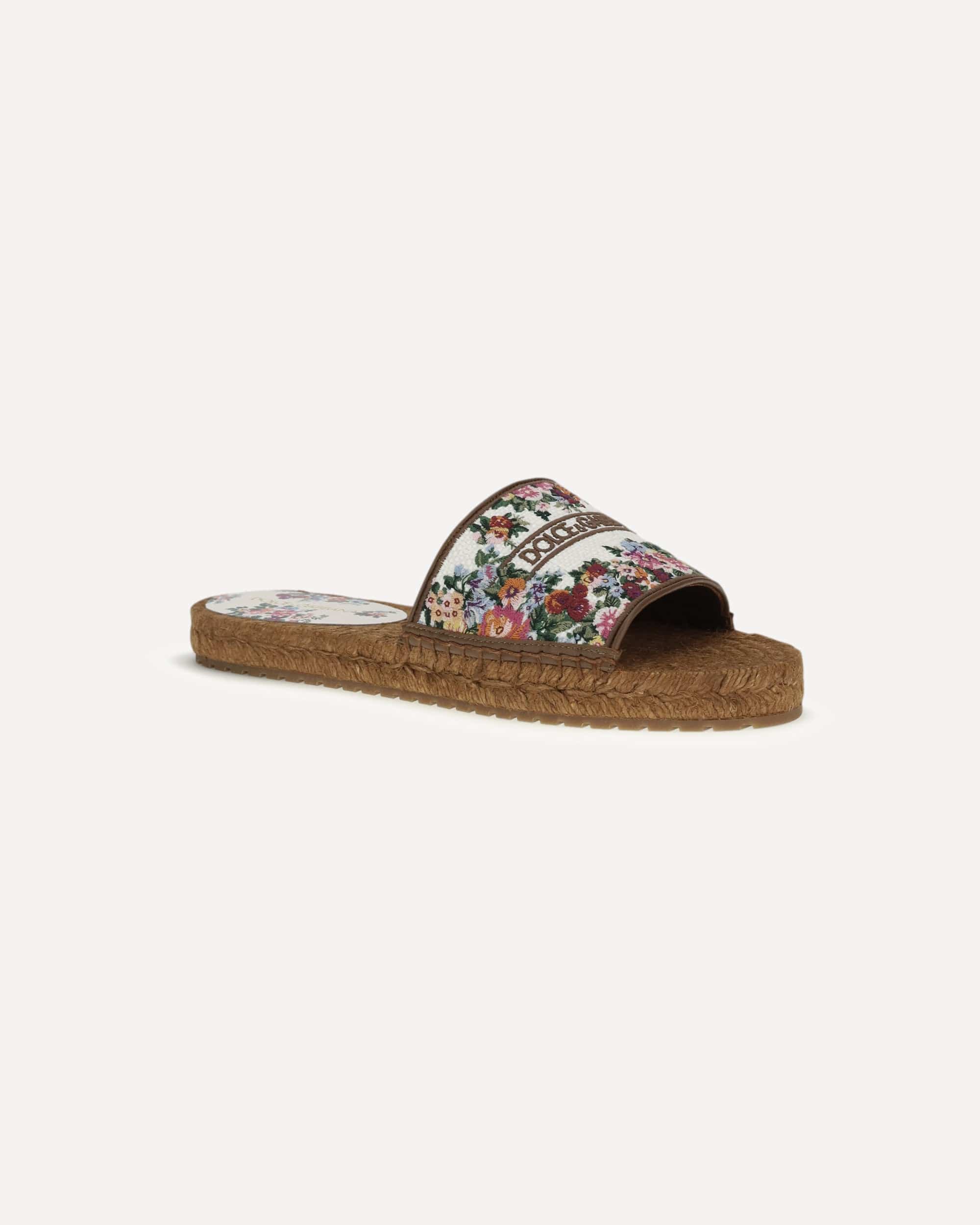 Dolce & Gabbana Embroidered Espadrille Sandals - alternate view