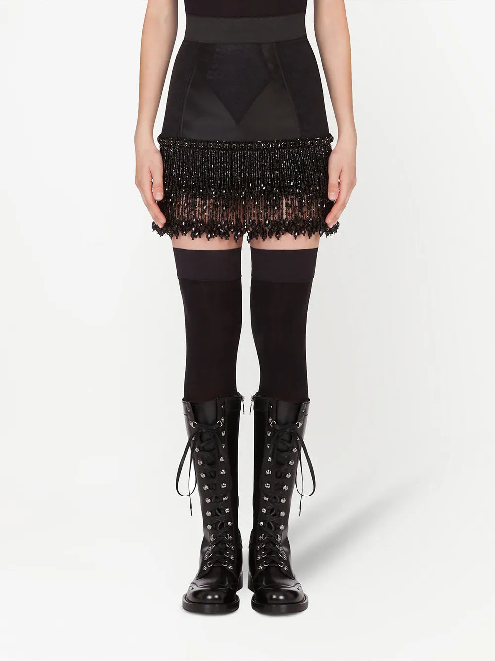 Dolce & Gabbana Embroidered Lace Miniskirt